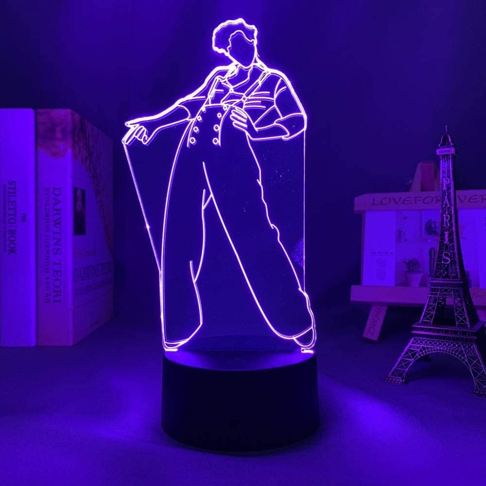 Harry Styles merch ,3d Night Light Gifts for Fans Bedroom Decor With Touch Sensor Color Changing RGB for Harry's Fans Birthday Gift