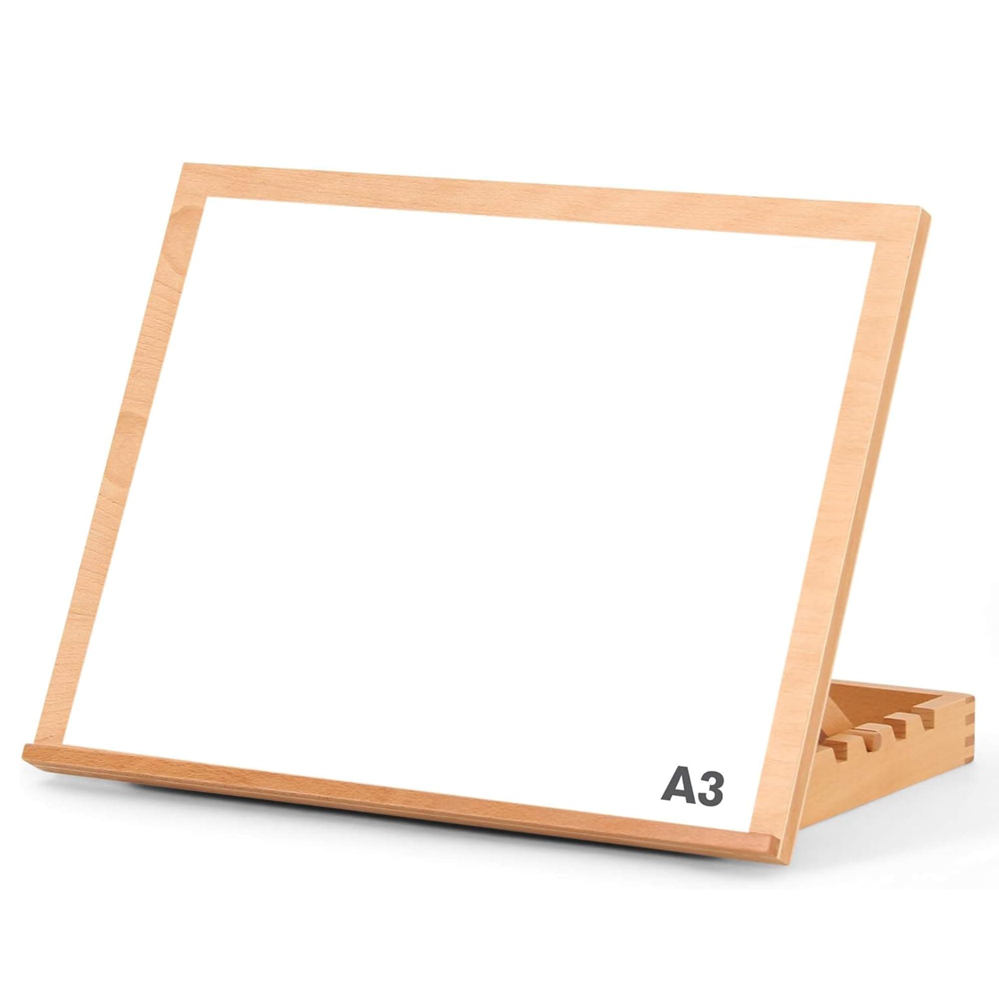 Create Lee A3 Desktop Table Easel and Craft Workstation – Adjustable Beech Wood Tabletop Easel Board for Painting, Drawing and Sketching – A3 Easel Stand and Art Table for Artists, Students, Hobbyists