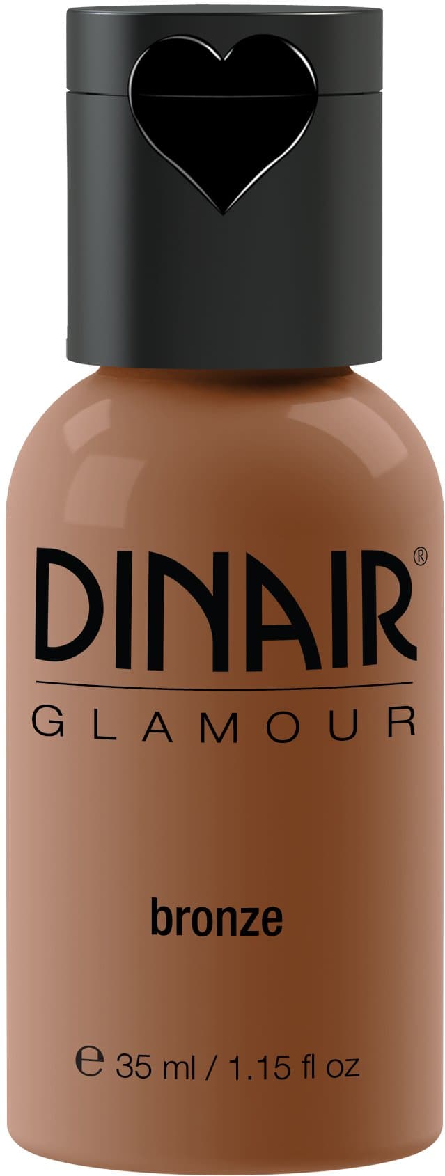 Dinair Airbrush Makeup Foundation | Bronze | GLAMOUR: Natural, Light coverage, Matte 1.15 oz.