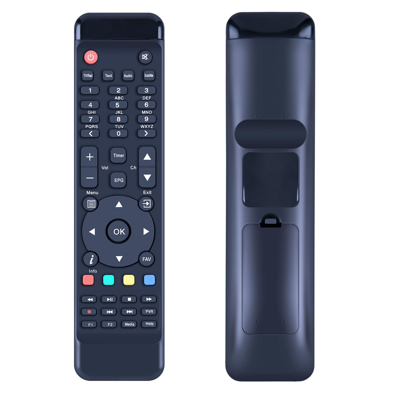 TCNOUMTUniversal Remote Control Replacement Suitable for Protek 99910 LX-9911 LX-9920 Protek 4K E2 Linux Maxytec Multibox Mutant Opticum AX & Mutant HD51 Anadol
