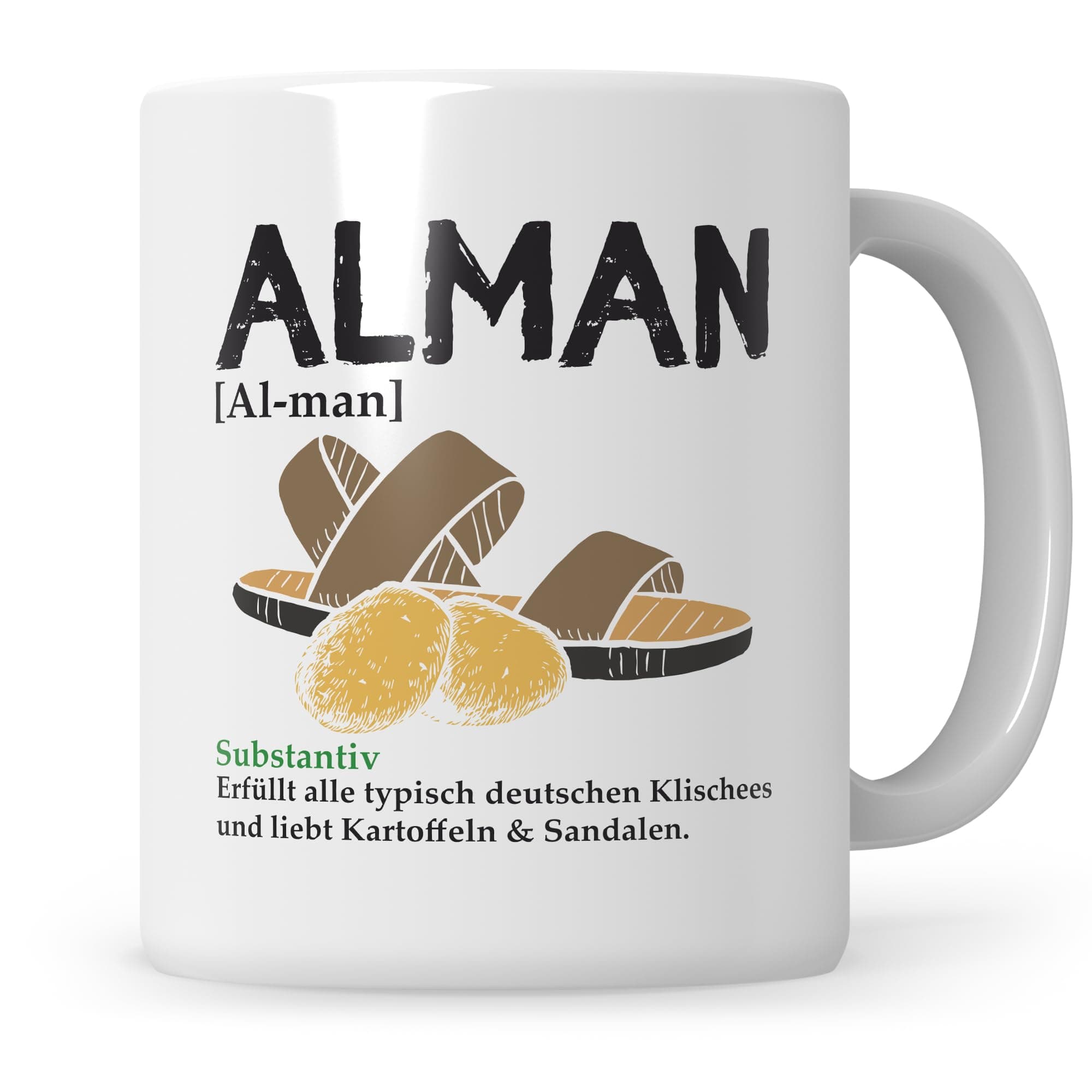 SweetifyMug Alman Funny Typical German Gift Alman Meme Coffee Mug Alman Mug Gift Idea