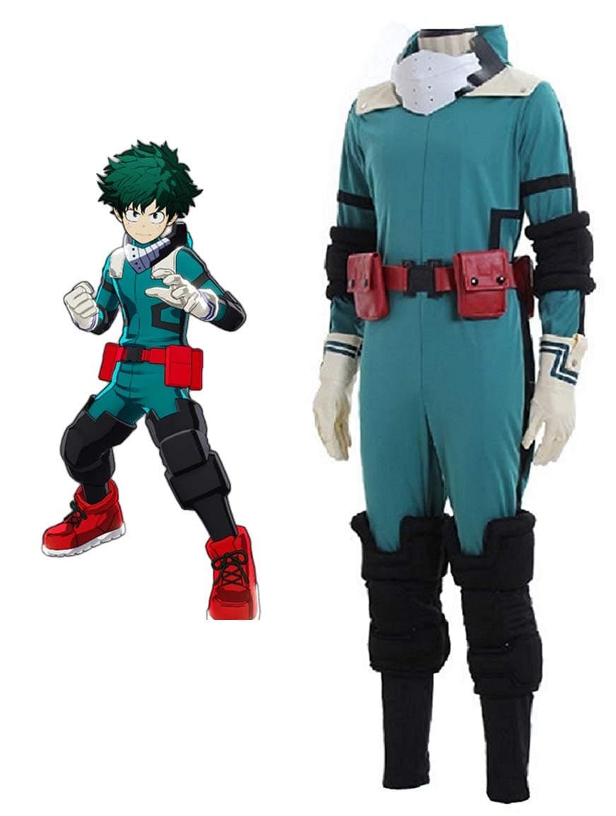 Cosplay Life My Hero MHA Midoriya Izuku Deku Jumpsuit Halloween Full Set Cosplay Costume