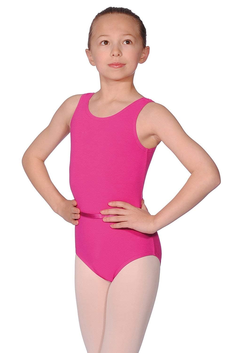 Roch Valley Women's Cotton June Sleeveless Exam Leotard With Belt Cotton June Sleeveless Exam Leotard With Belt