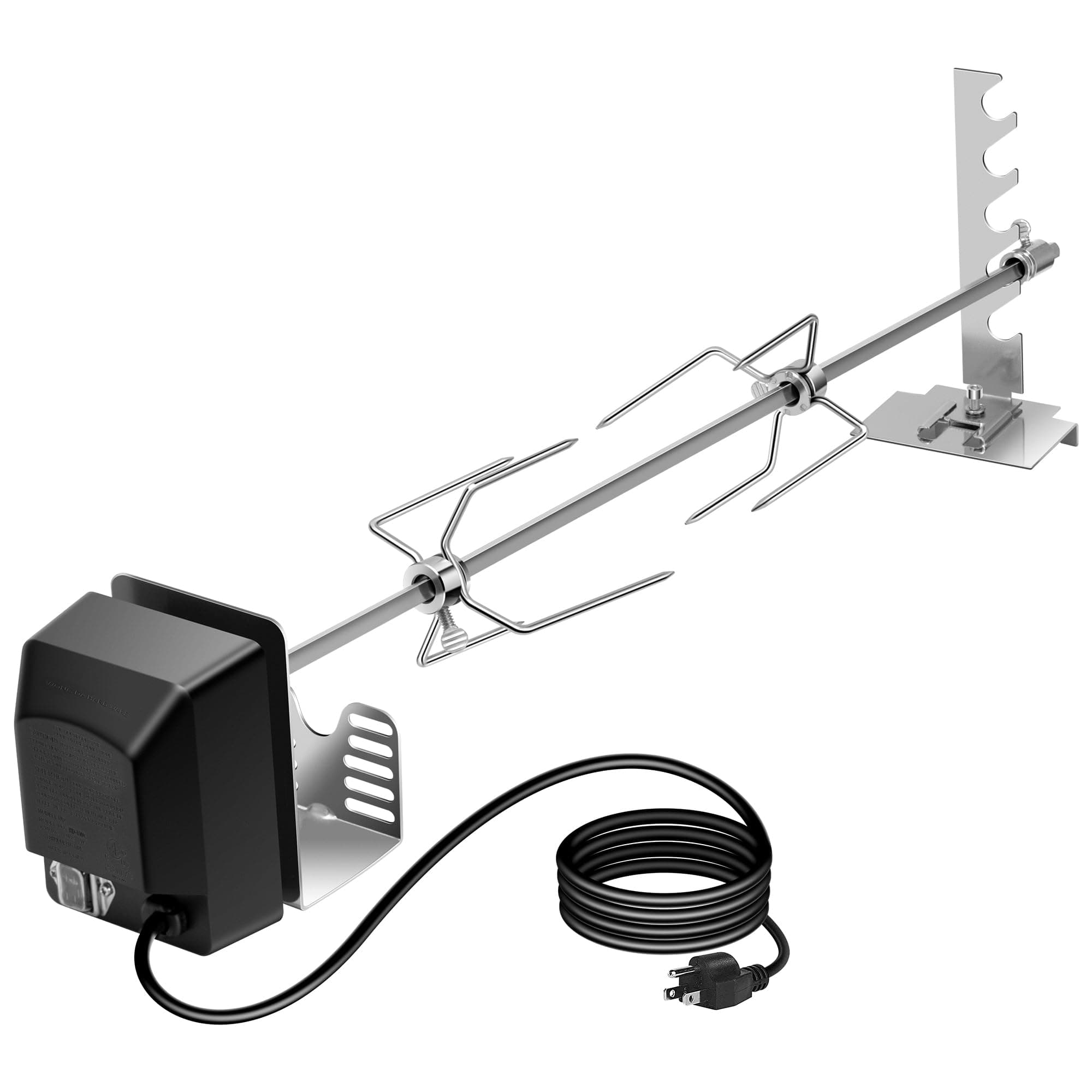 VIVOHOME 304 Stainless Steel Rotisserie Grill Kit with 120V 4W Motor