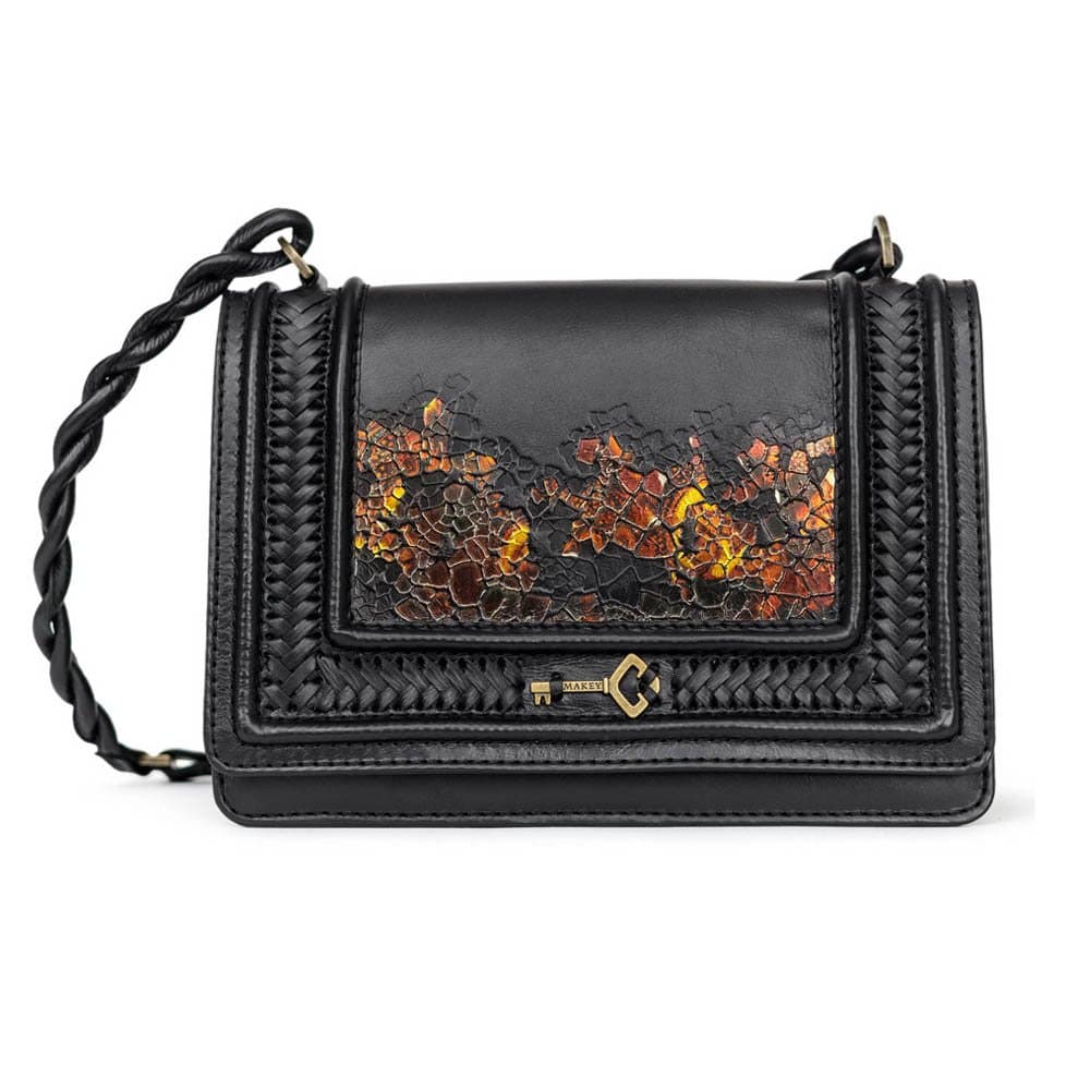 MAKEY Embossed Leather Bag