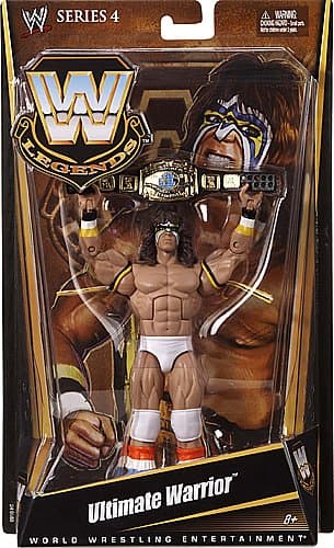 ULTIMATE WARRIOR - WWE LEGENDS 4 MATTEL TOY WRESTLING ACTION FIGURE