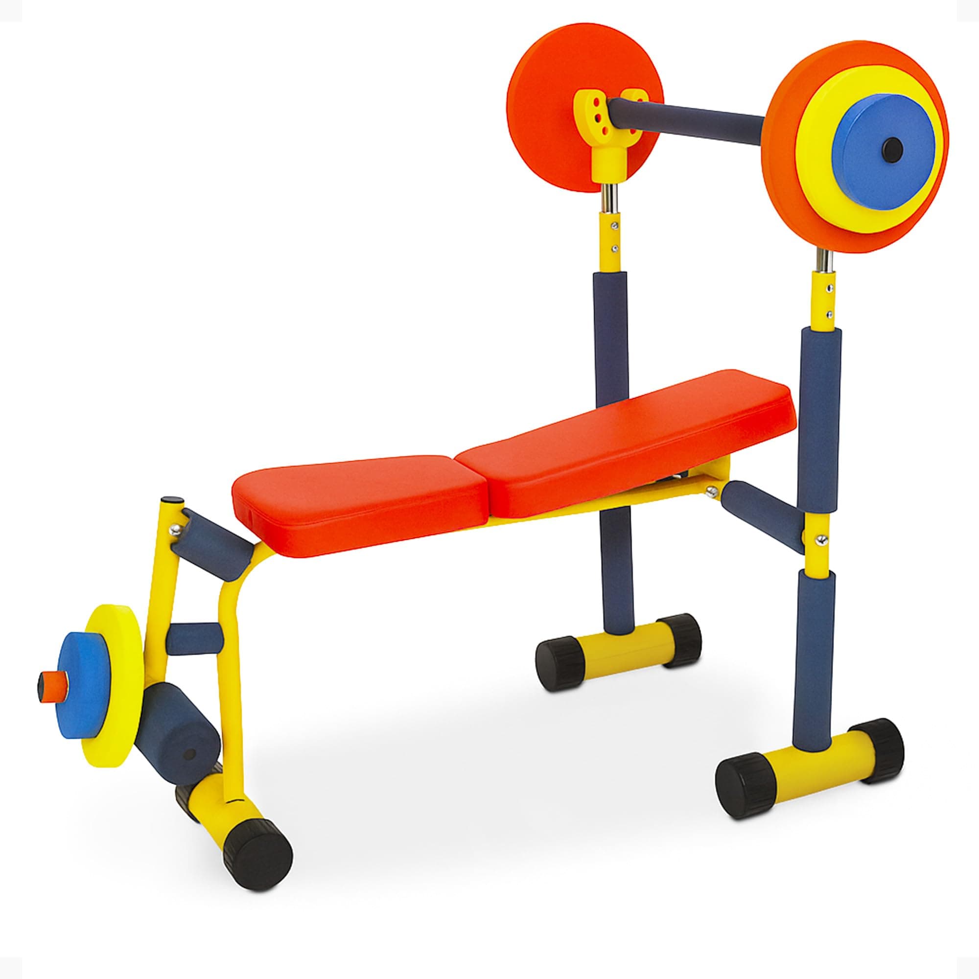 Redmon Fun and Fitness Exercise Equipment for Kids - Weight Bench Set
