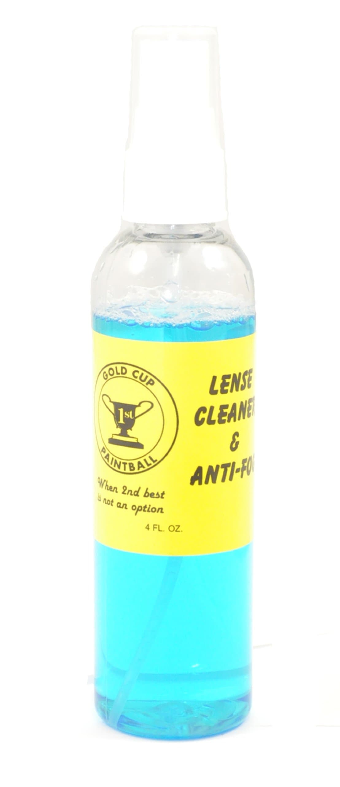 Gold Cup Paintball Anti-Fog Lens Cleaner - 4oz Bottle