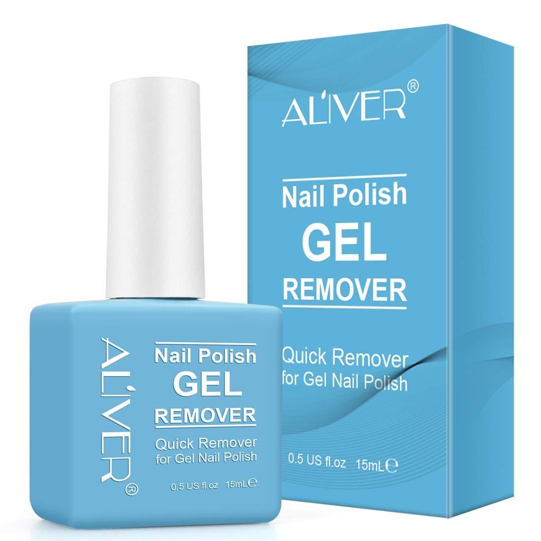 Gel Polish Remover, Advanced Nail Polish Remover, Removes Soak-Off Gel Polish, Quickly, Clean and Harmless, Easy to Use, Fl.oz 0.5