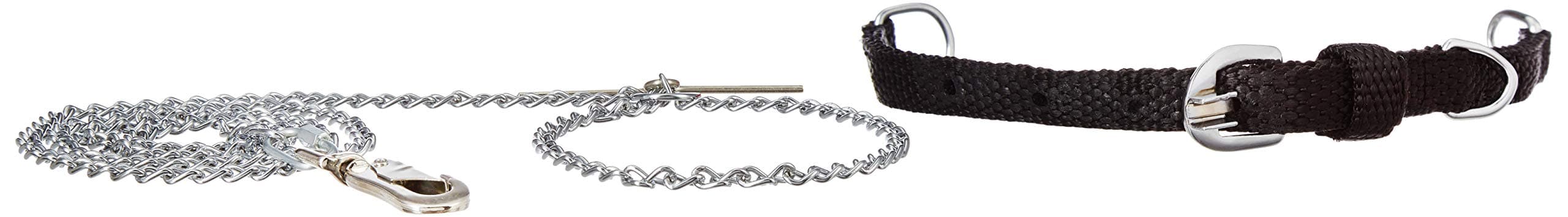 Maisy Paws PL6266+PL6030 Combo of Stainless Steel Dog Chain and Dog Chain with Collar (Multicolor), 2.5MM, 100 g