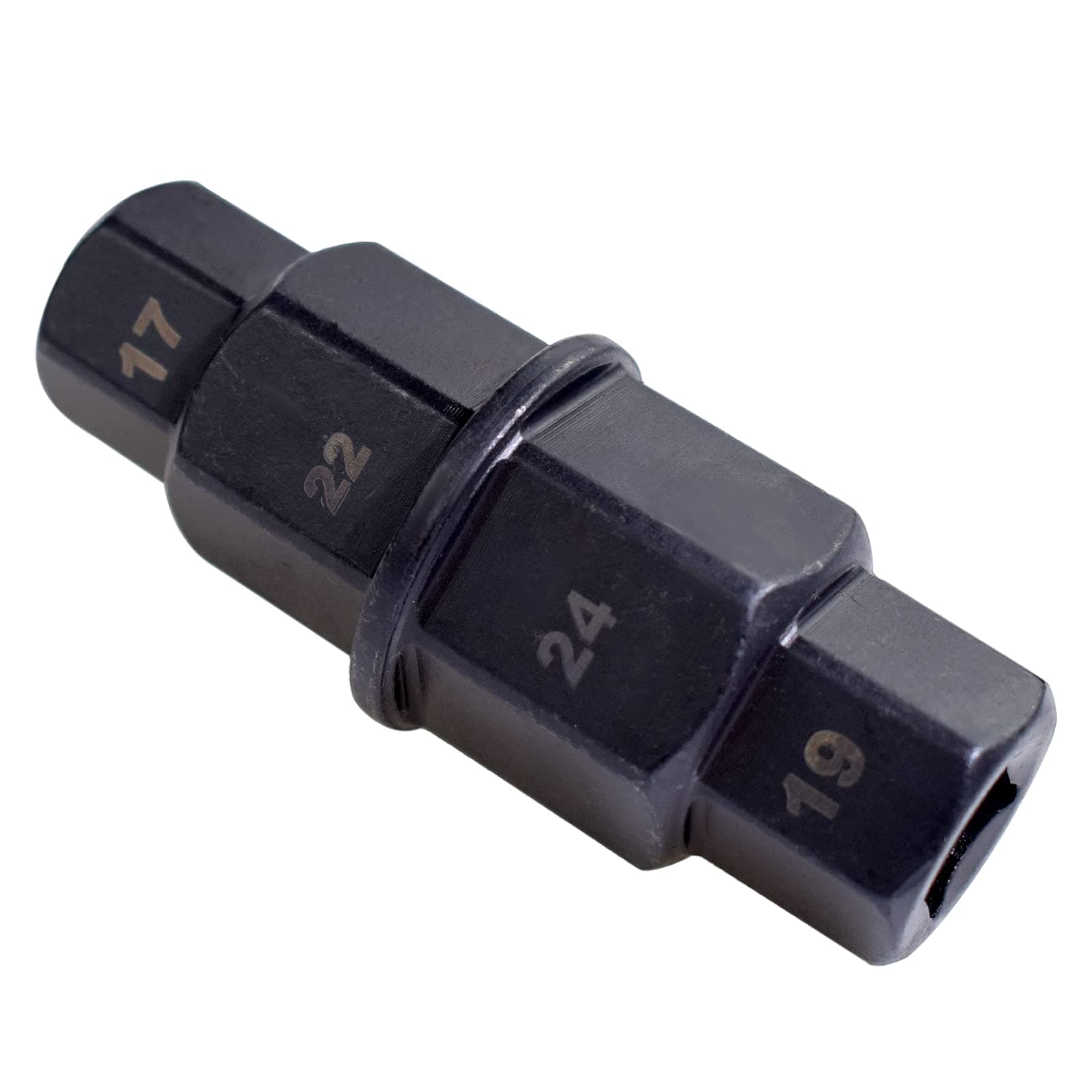 Motorcycle Front Wheel Axle Hex Spindle Driver Socket Tool 17/19/22/24mm, Motorcycles Allen Axle Sockets 3/8 inch Square Drive