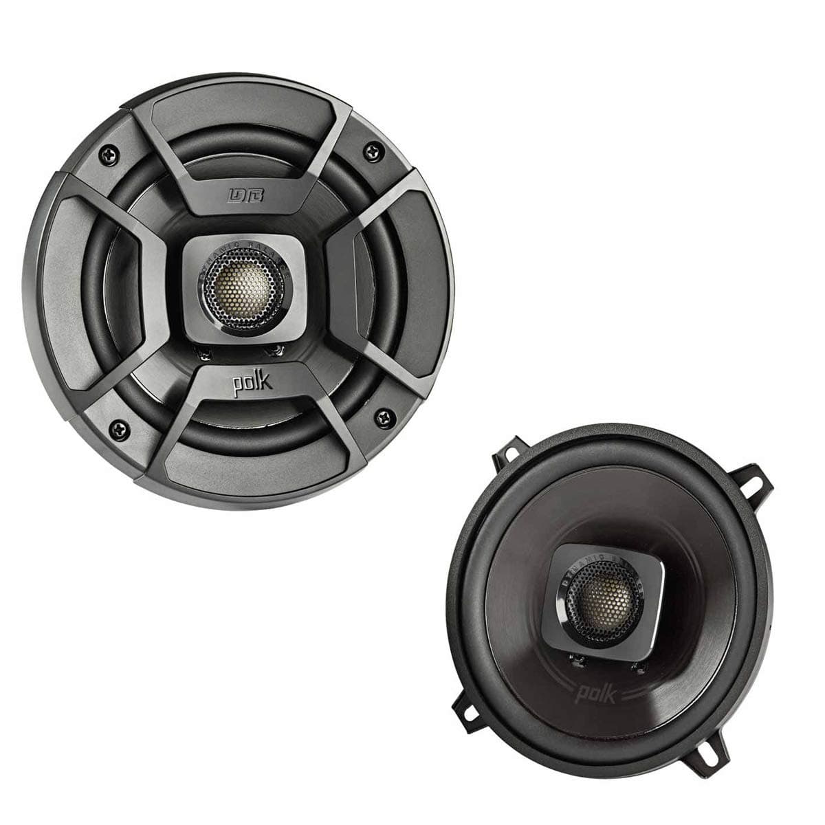 DB522 DB+ Series 5-1/4" Coaxial Speakers for Car Audio & Marine Speakers, 2-Way Boat & Car, 55-22kHz Frequency Response, Polypropylene Woofer Cone 3/4" Silk Dome Tweeter, Easy Installation
