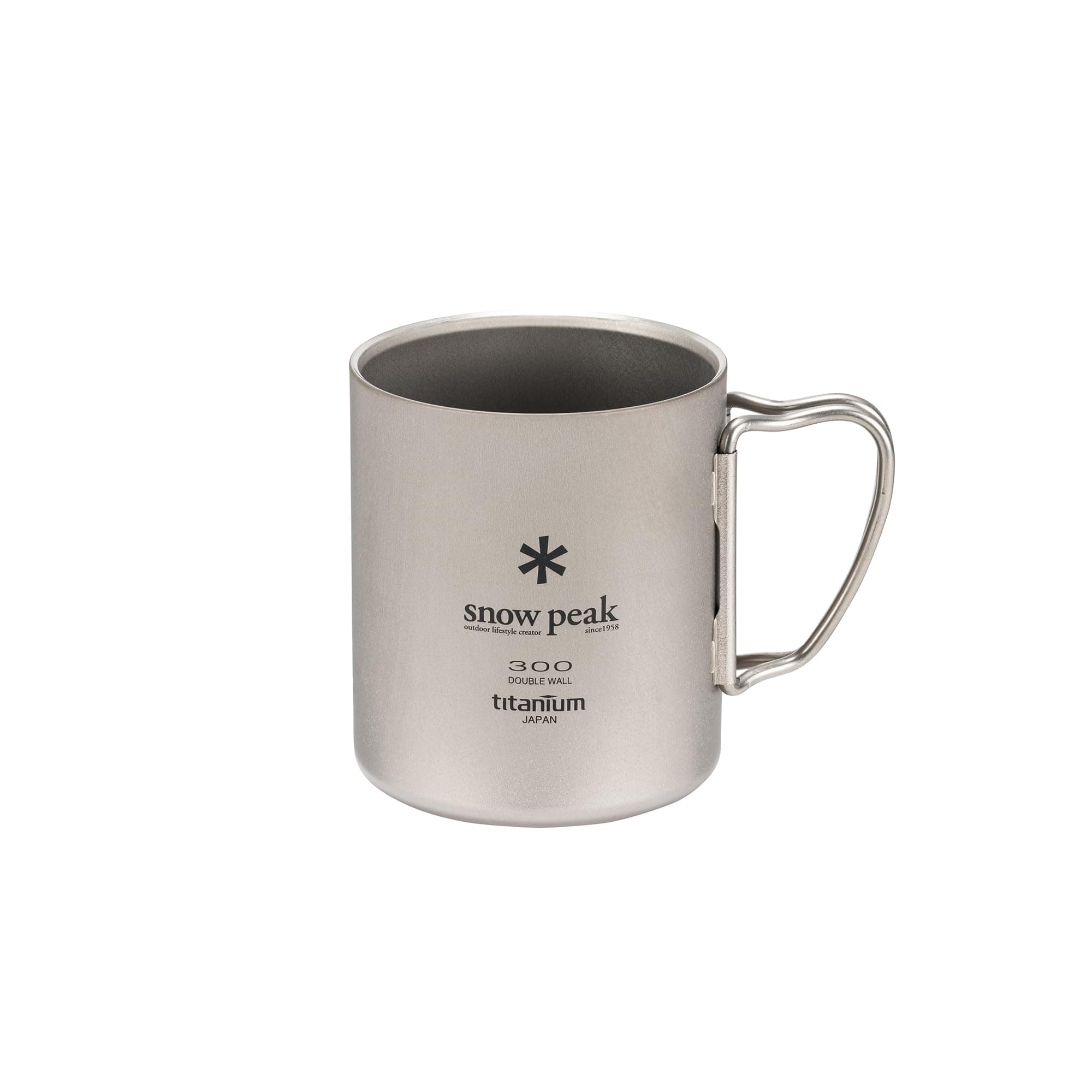 Snow Peak Titanium Double-Wall Mug - Durable & Lightweight Insulated Mug - Camping - 15.2 fl oz