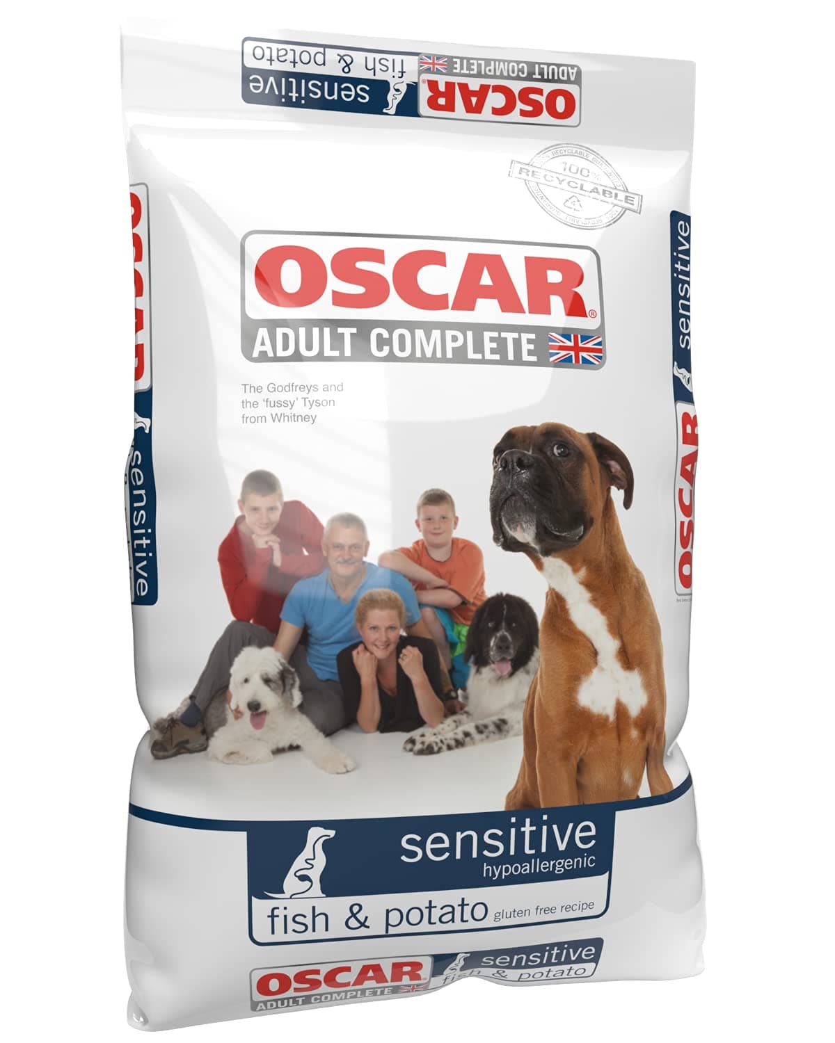 OSCAR Adult Sensitive 7kg Complete Dry Grain-Free Dog Food