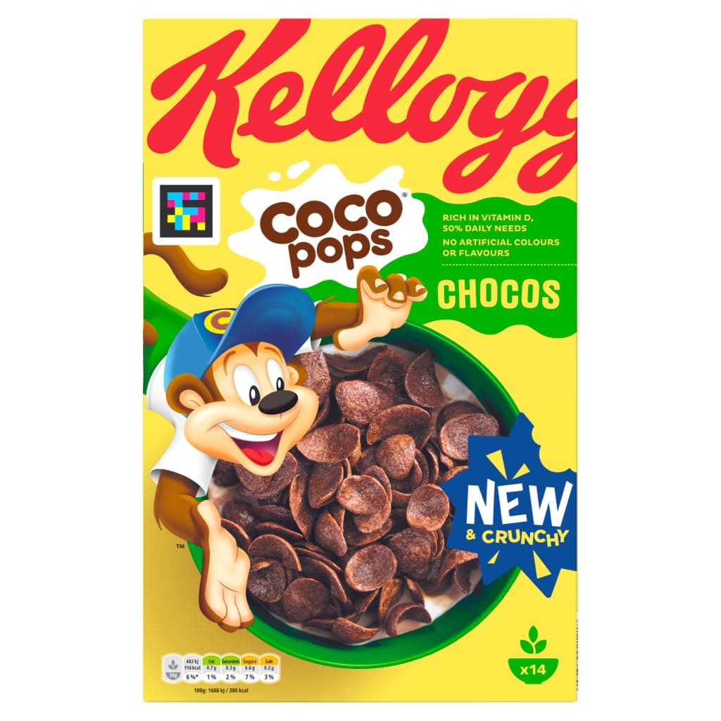 Kellogg's Coco Pops Chocos Chocolate Breakfast Cereal 430g