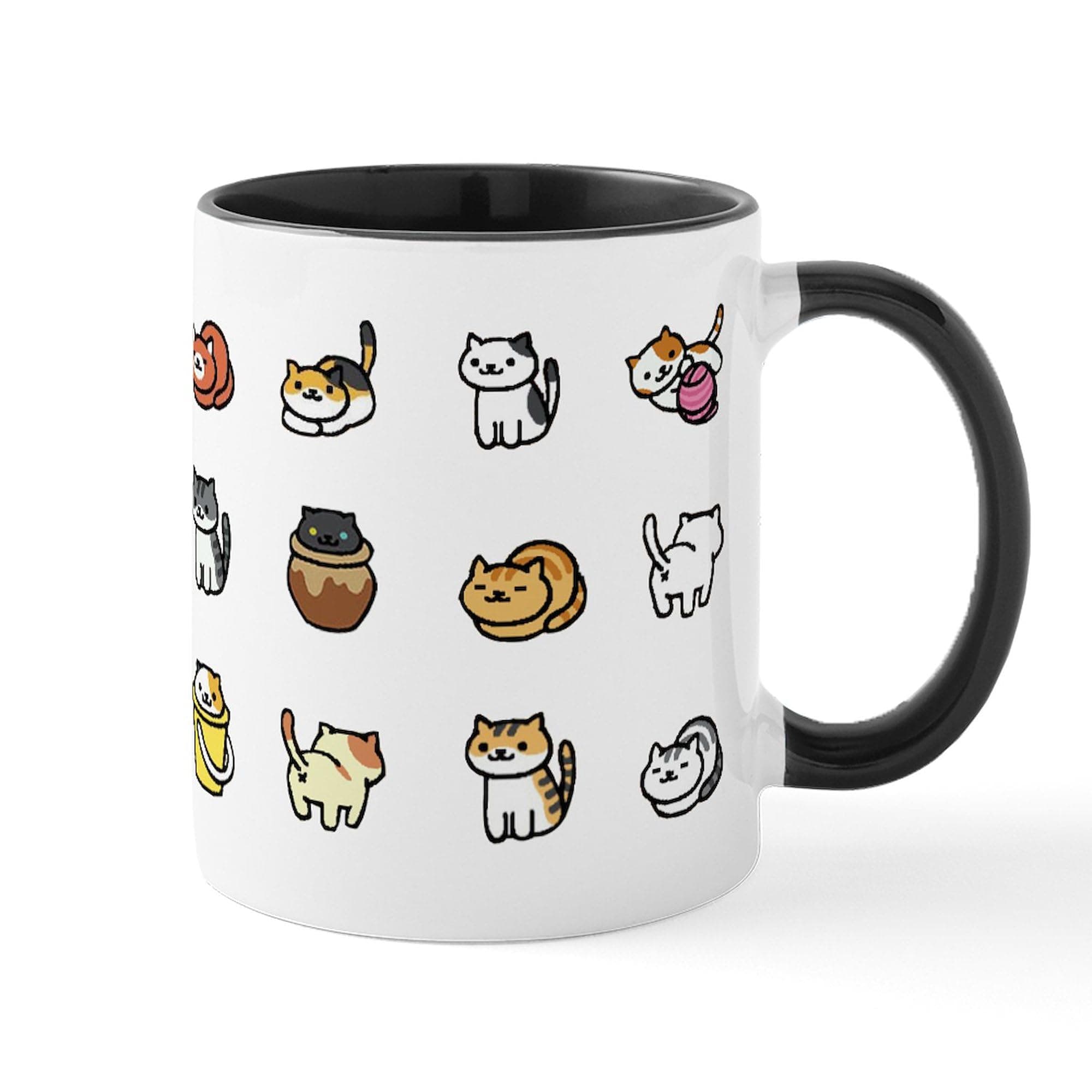 CafePress Neko Atsume Mugs 11 oz (325 ml) Ceramic Coffee Mug