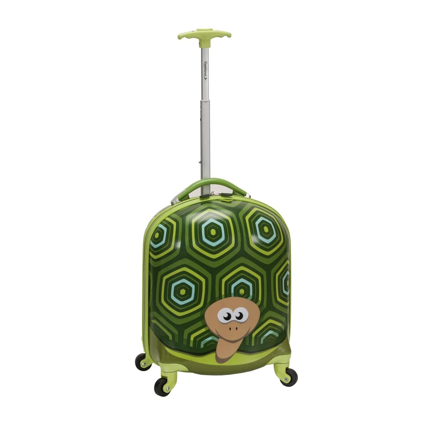 Jr. Kids' My First Hardside Spinner Luggage, Turtle, Carry-On 19-Inch, Telescoping Handles