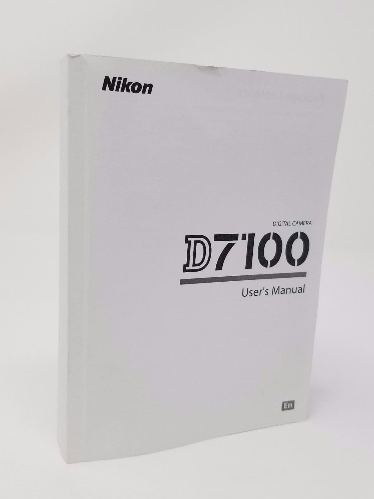 D7100 Digital Camera User's Instruction Manual