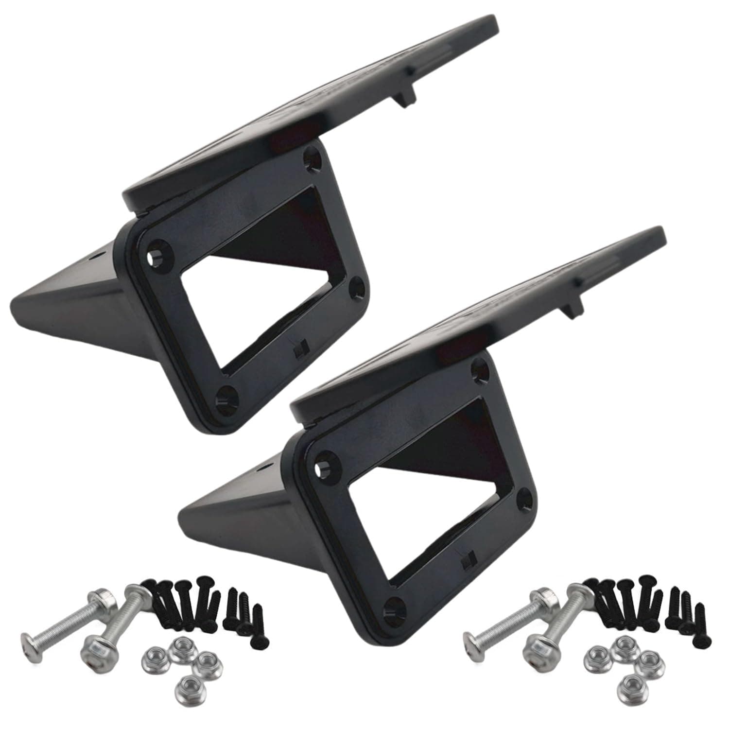 2Pcs Embedded Plug Installation Panel, Anderson Plug Panel Base with Dust Cover, Flush Mount Bracket Panel Kit, Plug Mounting Panel (Without Plug) (175A)