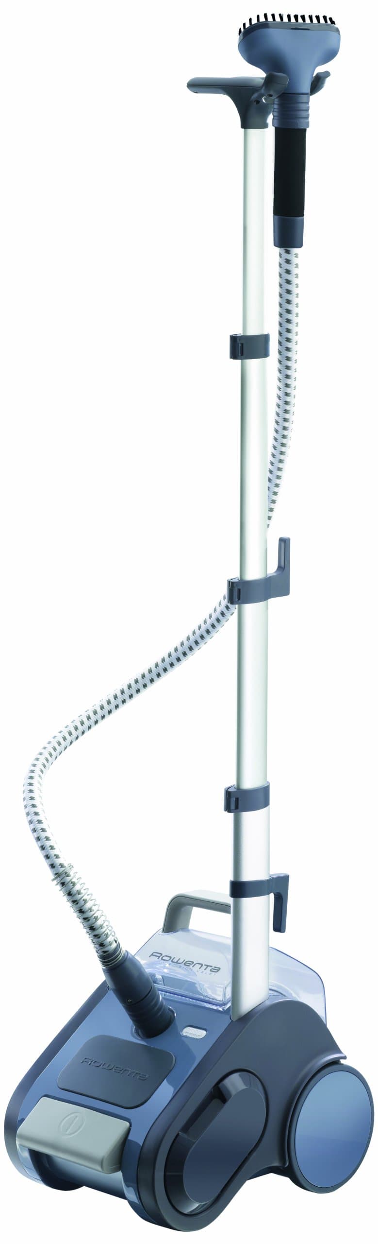 Rowenta GS6020 Compact Valet Full Size Garment and Fabric Steamer with Foot Operated On-Off Switch, 1550-Watt, Blue