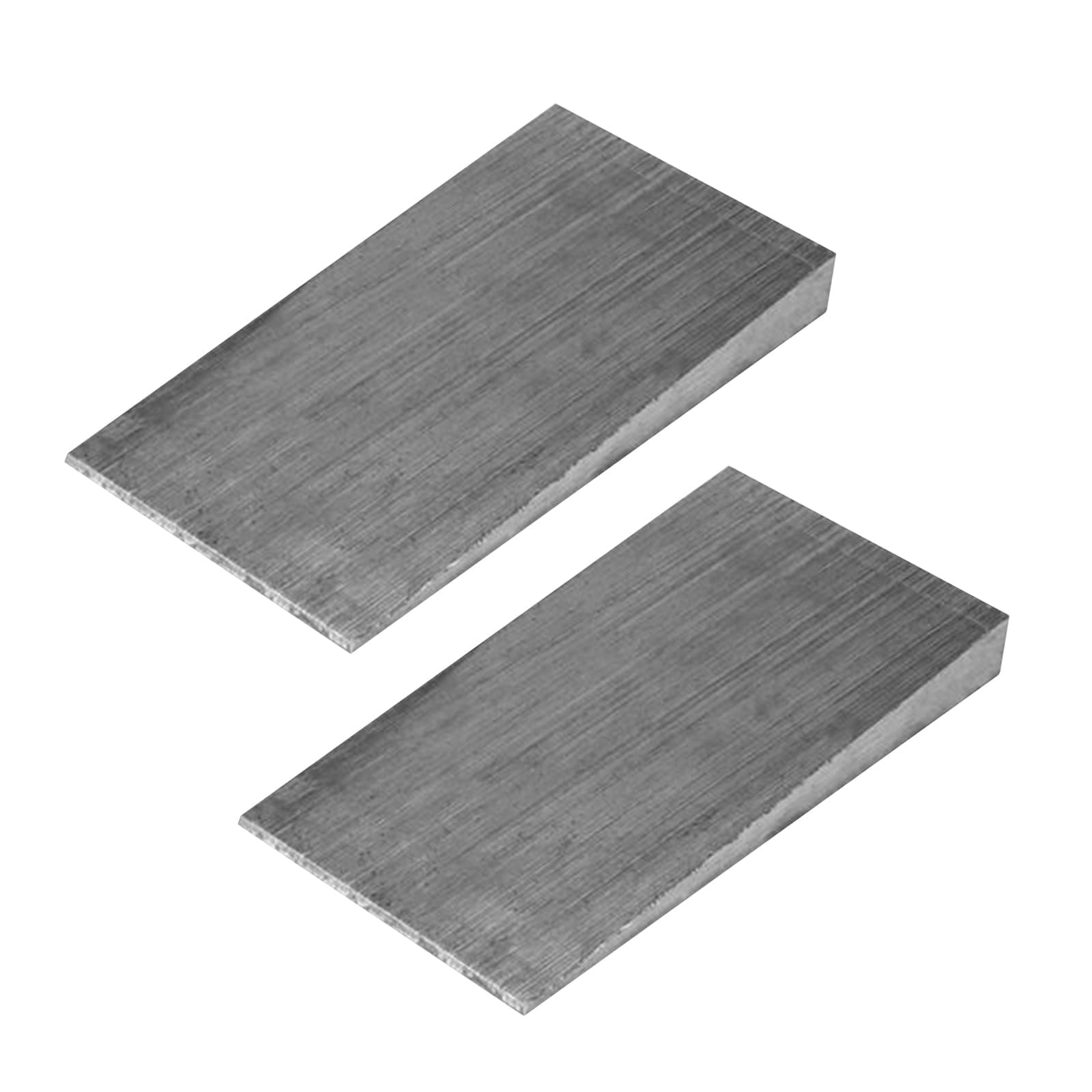 2 Pack Flange Wedge Steel Silvery Spreading Triangle Wedges Metal Shims Tool Sets Slope Level Fitting Straight Accessories for Lathe Welding (4 Inch)