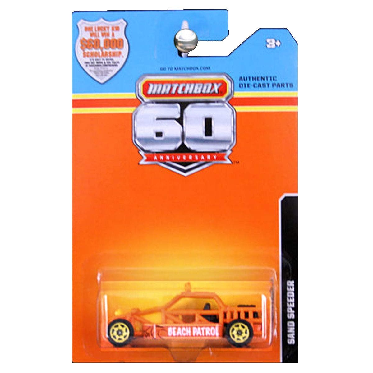 Matchbox 2013 60th Anniversary Walmart Exclusive Sand Speeder Dune Buggy Orange