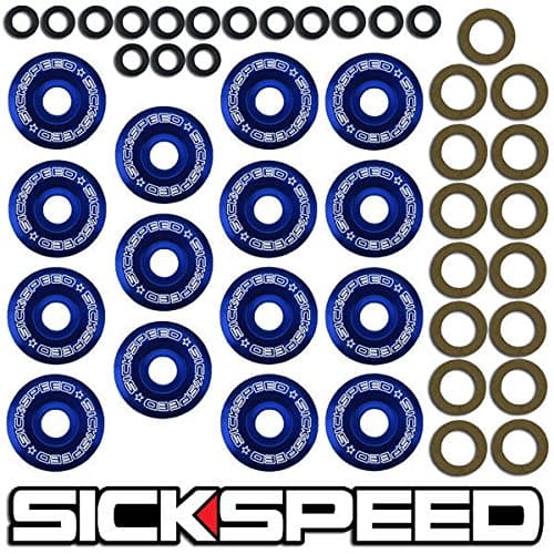 Blue Aluminum Valve Cover Washer Kit W/Bolts For Sr20/Sr20det Engines for Nissan 200SX