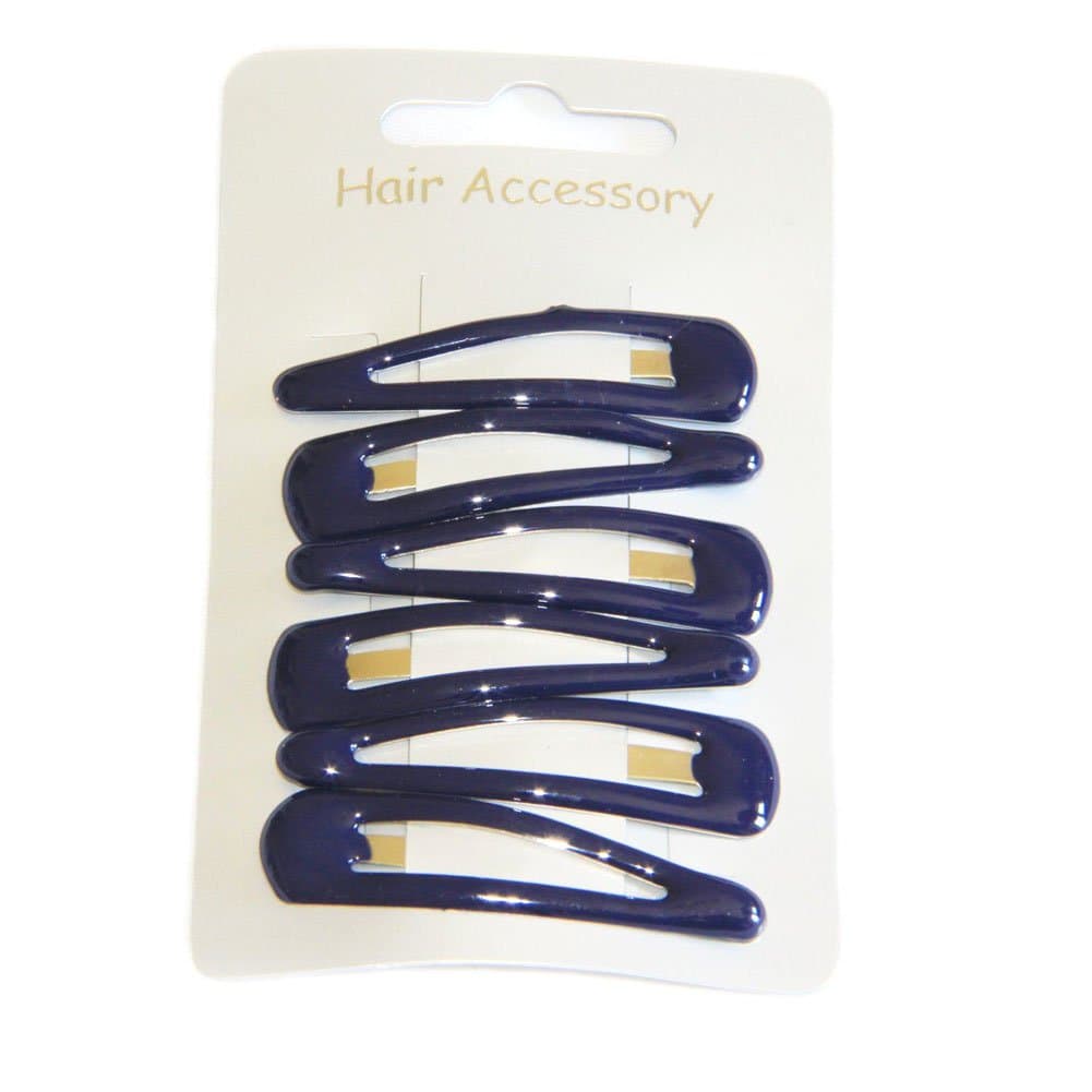 5cm Hair Sleepies Clips Accessories - School Colour Navy Blue