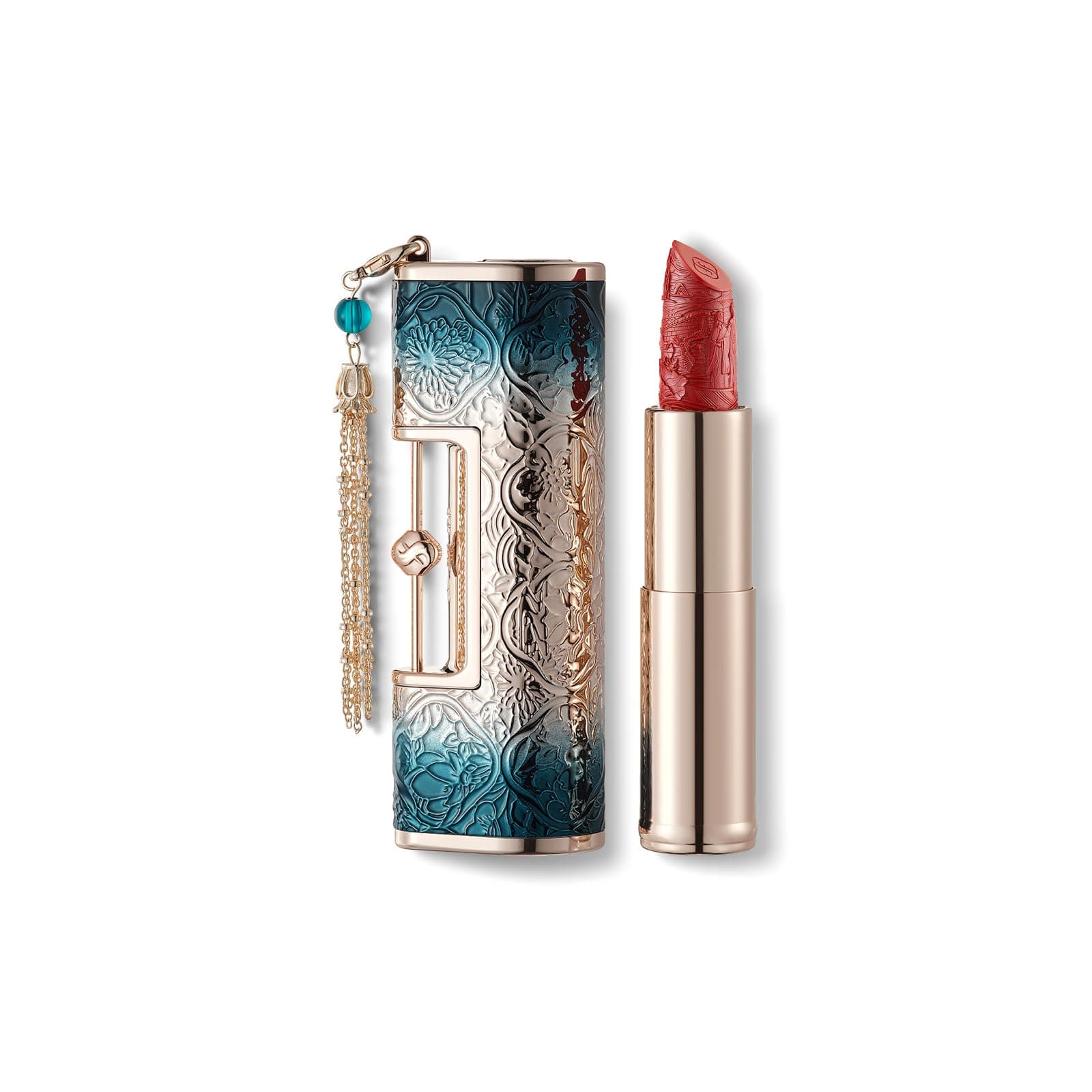 Blooming Rouge Love Lock Lipstick Long-Lasting Sculpting Lipstick Misty Matte Finish Lightweight Nourishing for Everyday Use (M520 I Love You)
