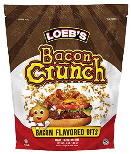 Loeb's Onion Crunch, Bacon Flavor Bits, 5 Ounce (Pack of 6)