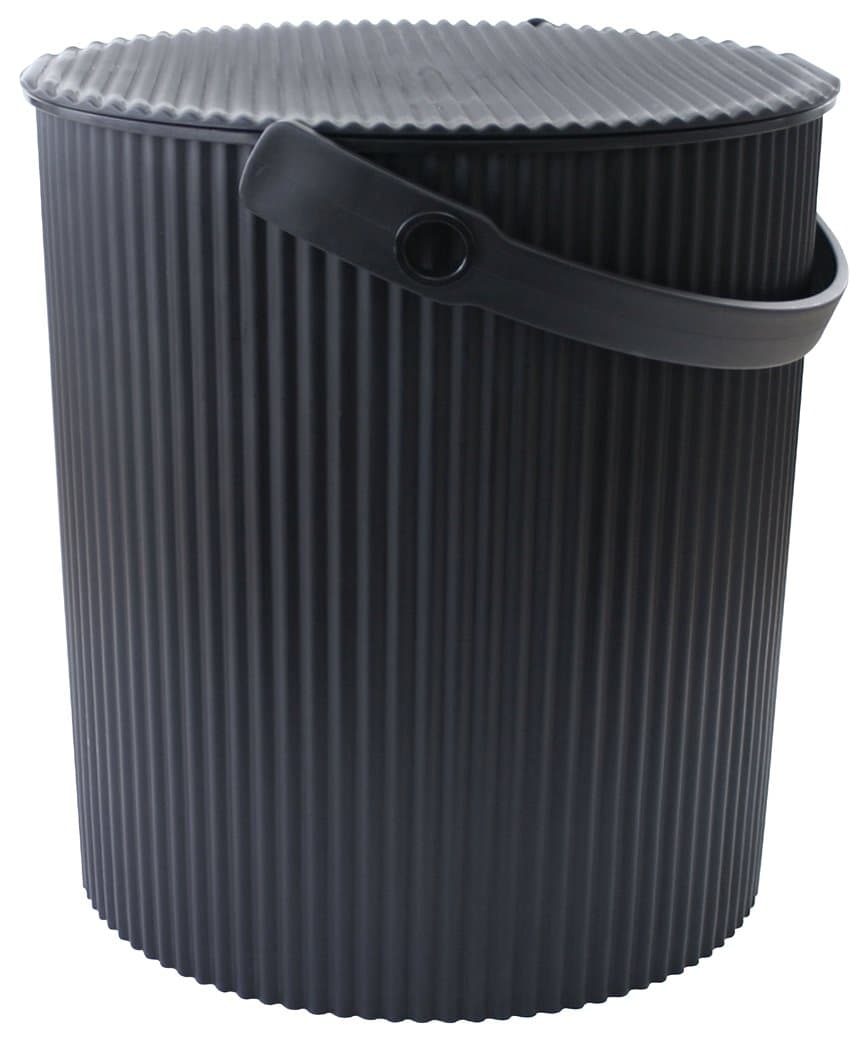 Hachiman Omnioutil Bucket LL, Food Safe (Tested), Free from Toxins and Plasticisers, Frost Resistant to -20°C and Heat up to 120°C, Load up to 150kg, Black