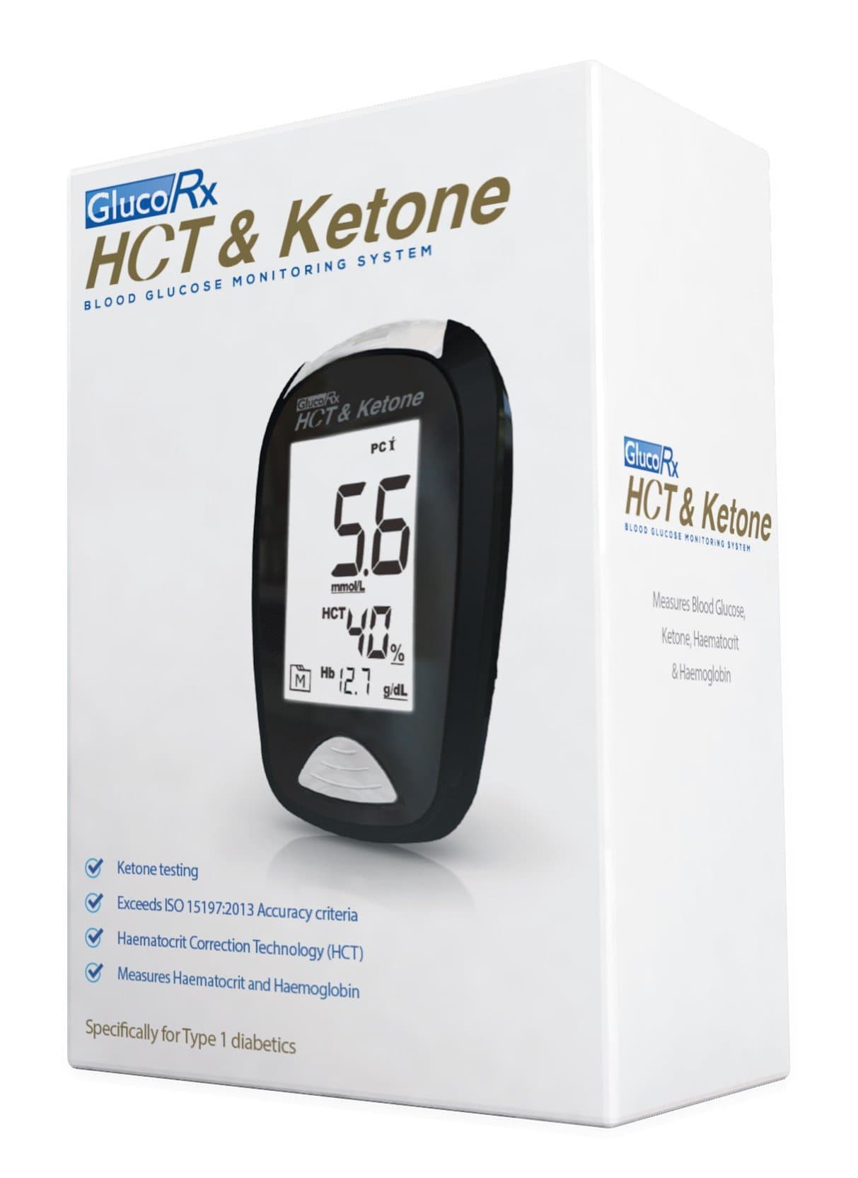Gluco RX HCT & Ketone Blood Glucose Monitoring System