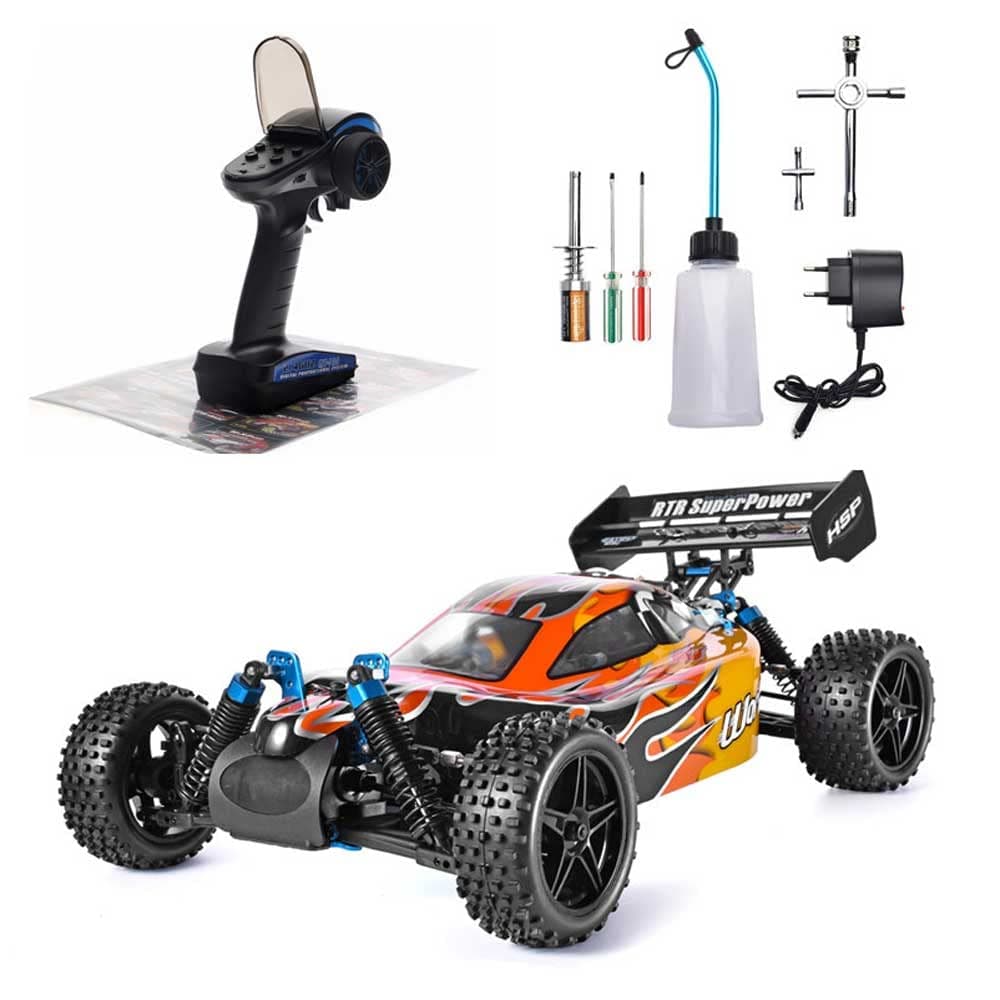 WOLWES Nitro Gas Power RC Vehicle 70KM/H Fast Petrol Engine Racing Car Rc Truck72CC Oil-powered RC Cars, Hobby Toys RC Buggy, 4WD Two Speed Off Road Truck Adult Toy Gift