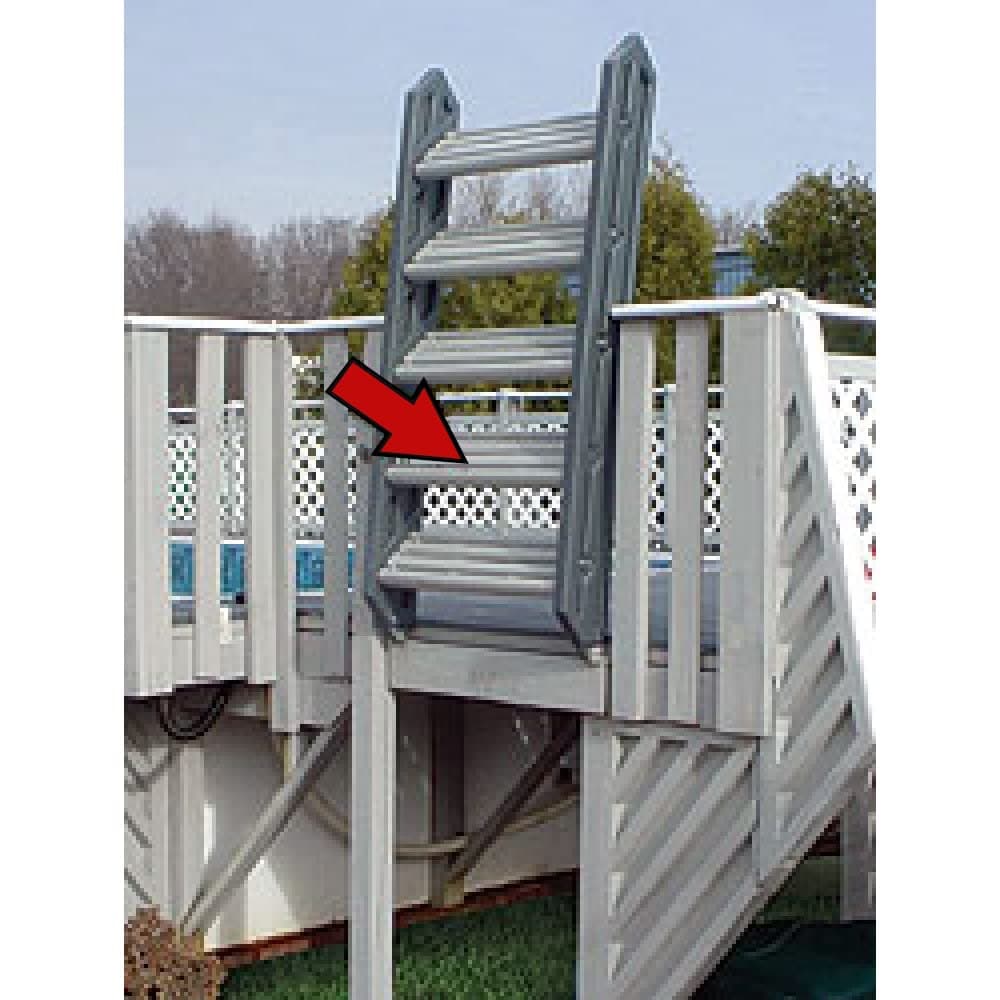 Swing-Up Ladder Steps for use with Fanta-Sea Pools-Brown
