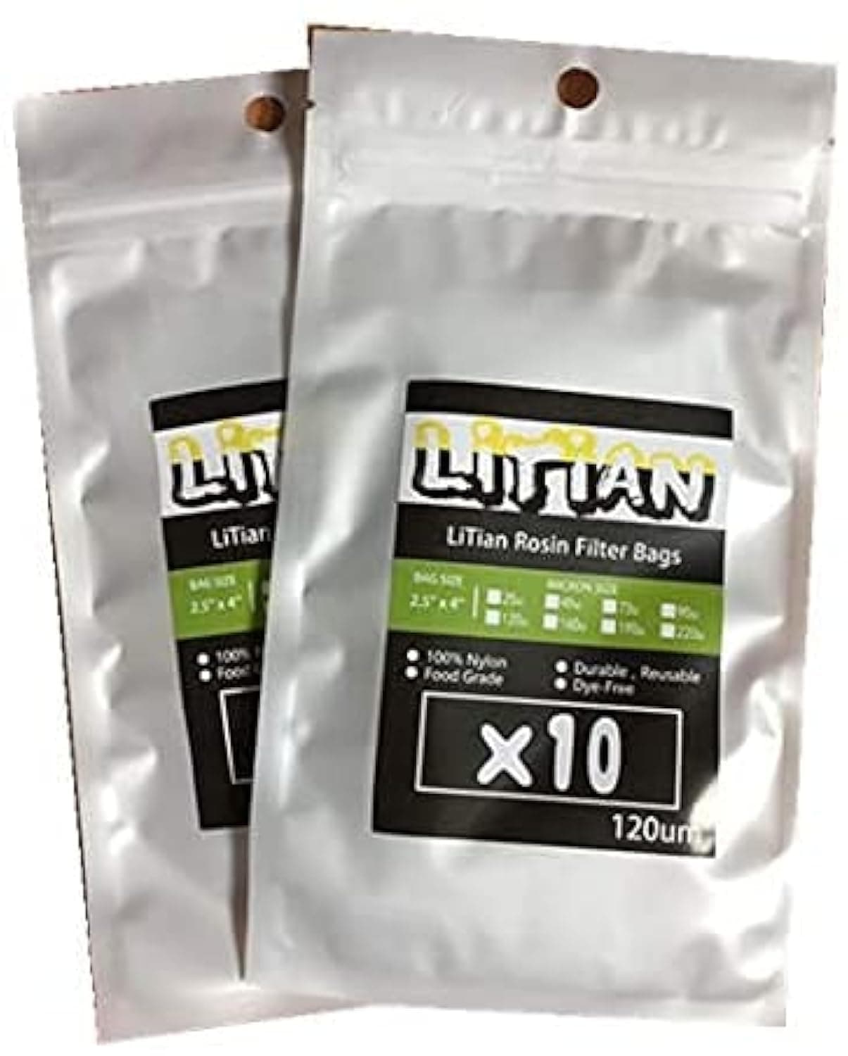 90 micron 2.5 X 4 Rosin Bags 10pcs Rosin Press Bag