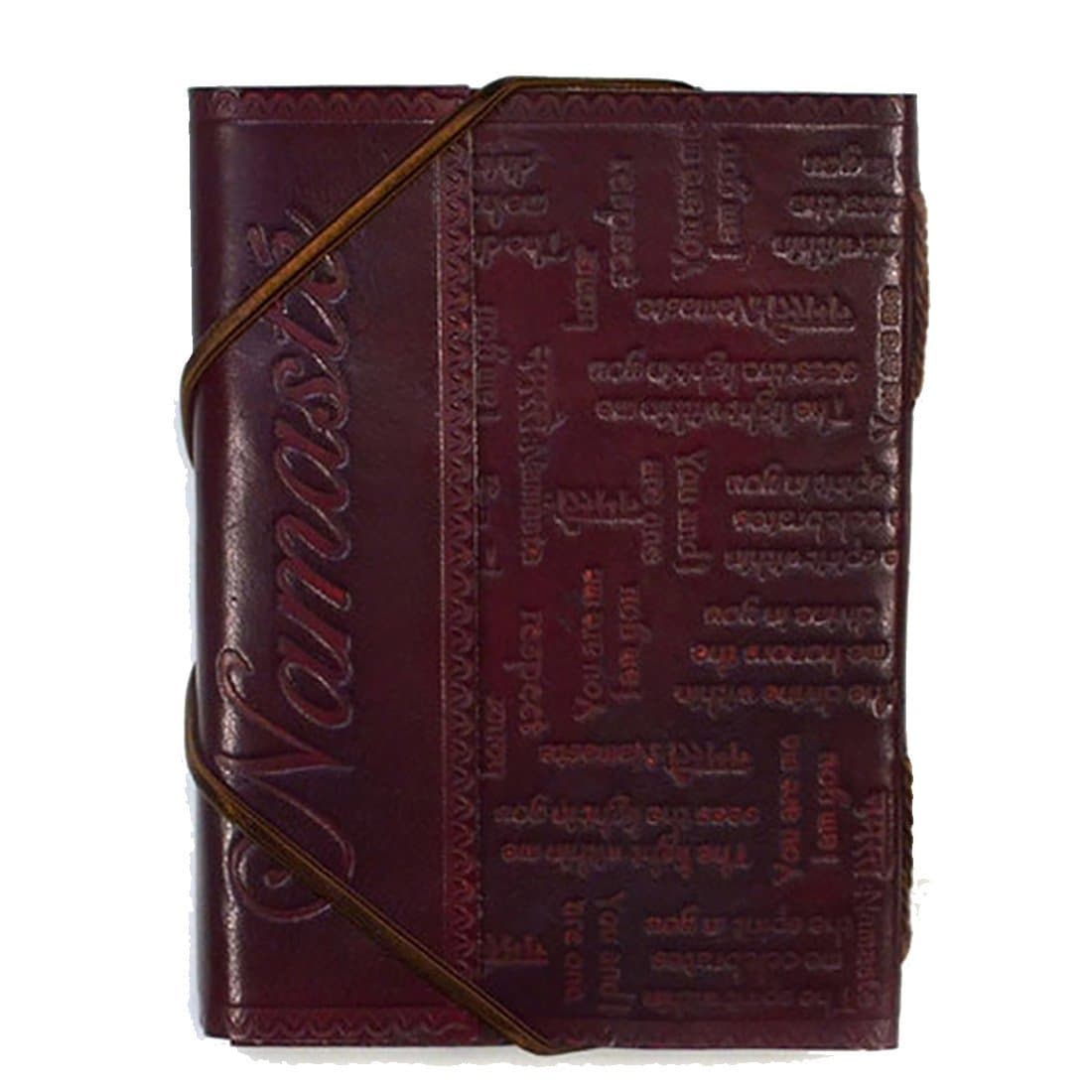 Fair Trade Leather "Namaste" Journal/Sketch Book