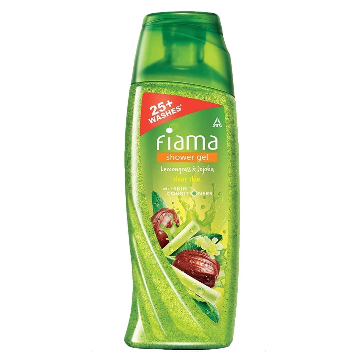 Fiama Shower Gel Lemongrass & Jojoba Body Wash with Skin Conditioners for Smooth Skin, 100 ml bottle