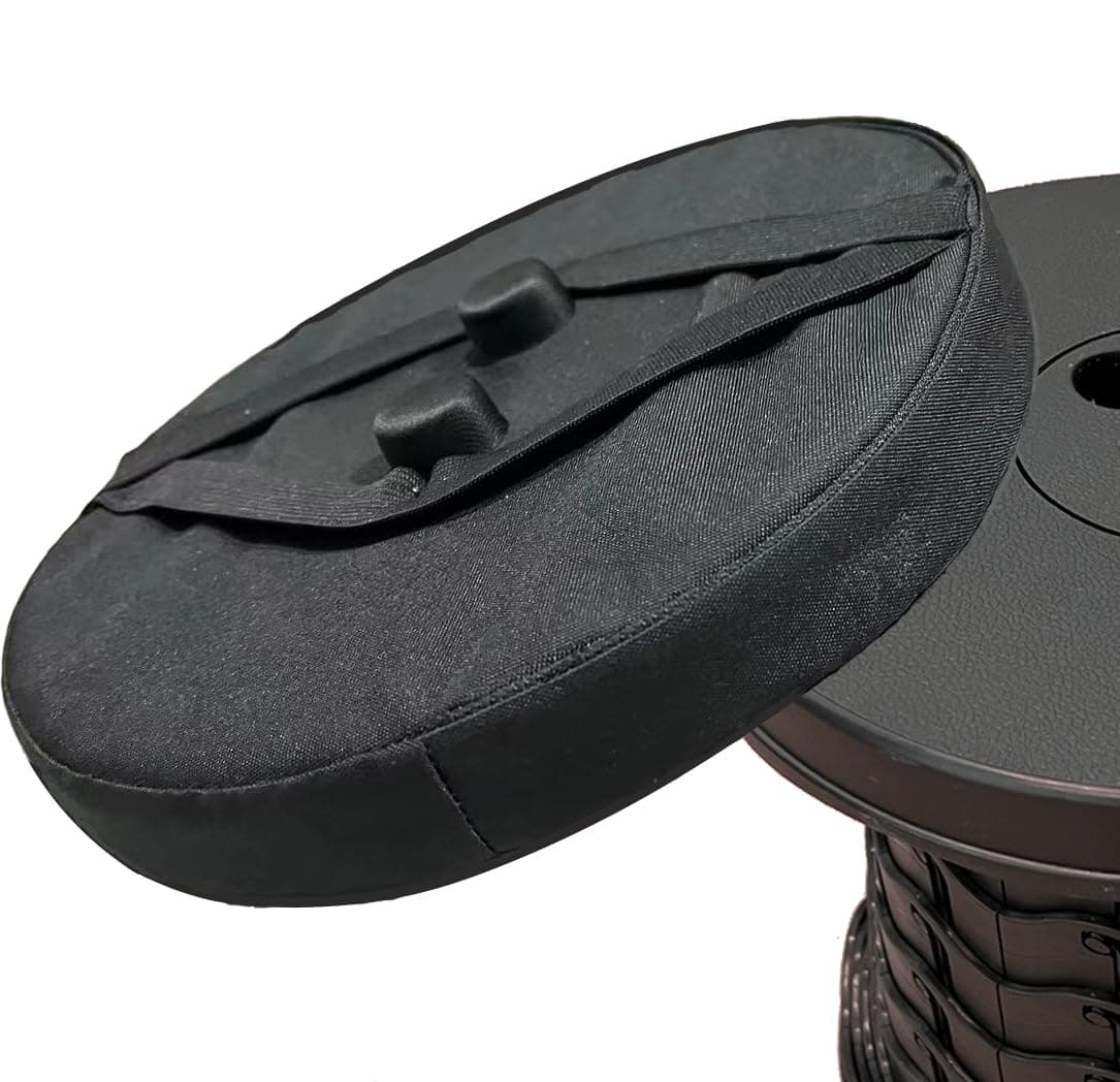 Thick Seat Cushion for Telescopic Stools, Collapsible Stool Chair Pads with Thickened Memory Foam, Fits All Round Retractable Folding Stools (Cushion Only)