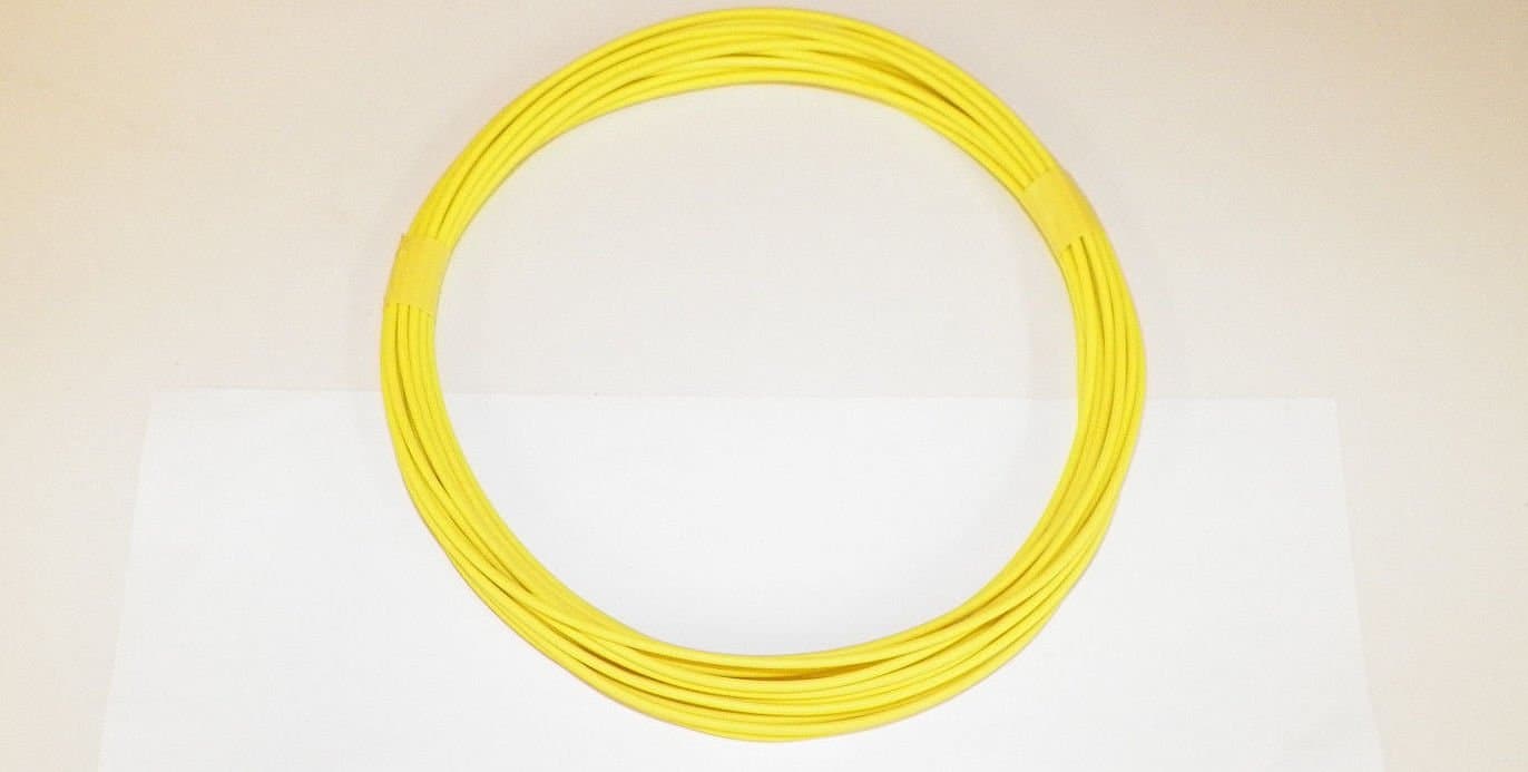 18 Ga Yellow Automotive/General Purpose GXL Wire .94 O.D. 25' Superior Abrasion Resistance, High Heat, Resist grease,Oil, Gasoline,Acids