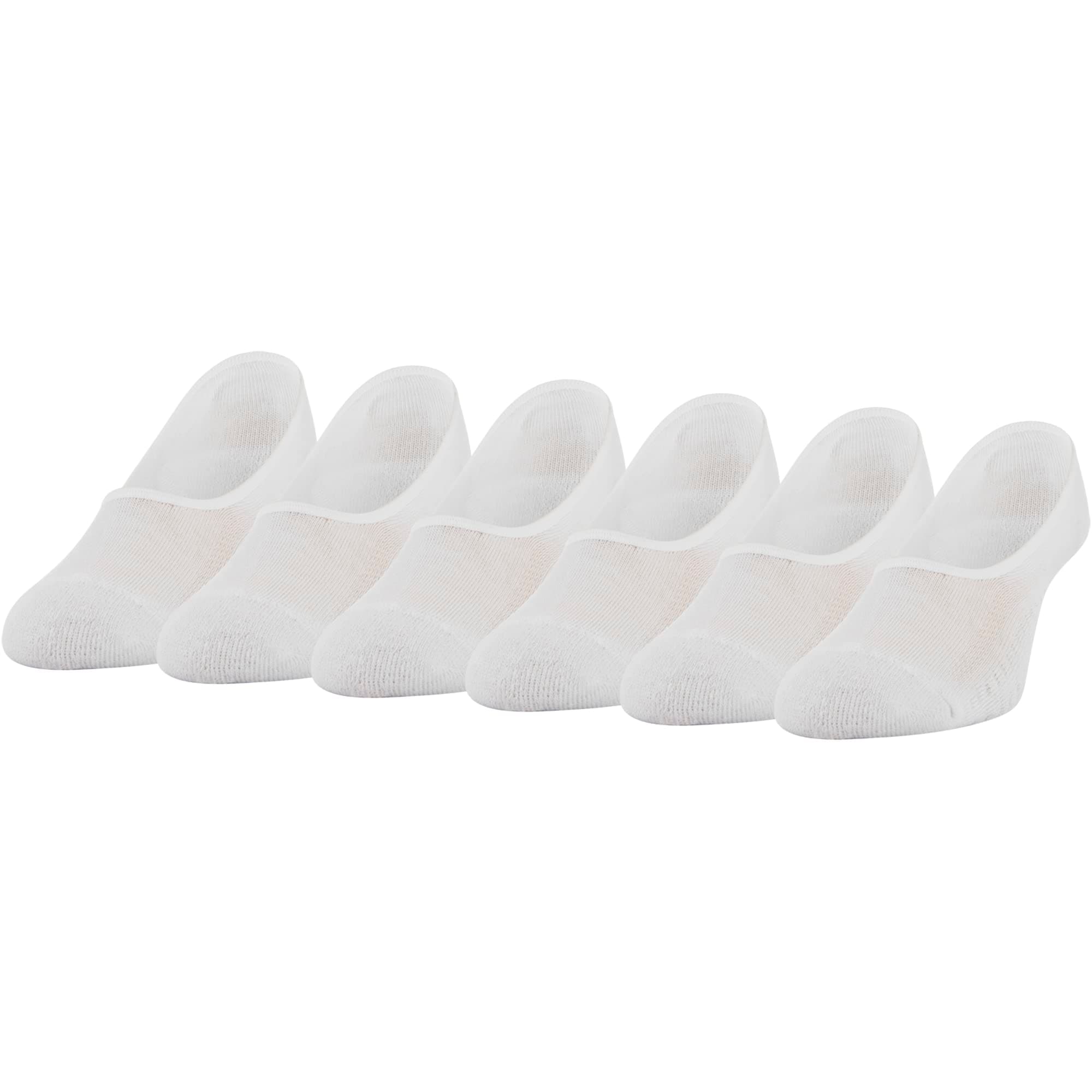 Women's Cushioned Mid Cut No Show Socks (6-Pairs)