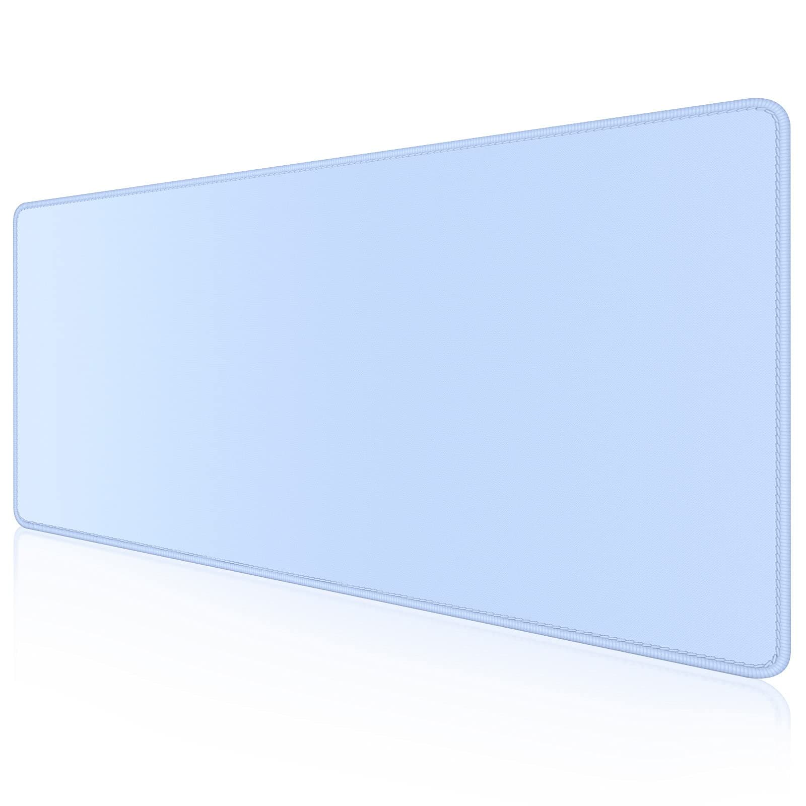 Dapesuom Large Gaming Mouse Pad, Extended Desk Mat with Stitched Edges, Water-Resistant Keyboard Pad with Non-Slip Base, Large XXL Mouse Pad for Gamers, 80 x 40cm, Sky Blue