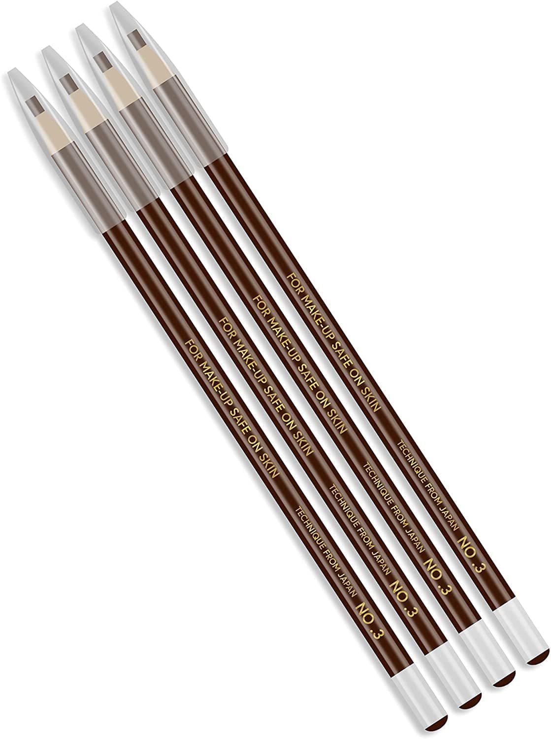 Microblading Emporium Creamy Peel-Off Eye Brow Pencil - Semi Permanent Make Up Drawing Marking Eye Brow Pencil Pen - Waterproof Eyebrow Pencil for Positioning Filling and Outlining, JAPANESE Brown