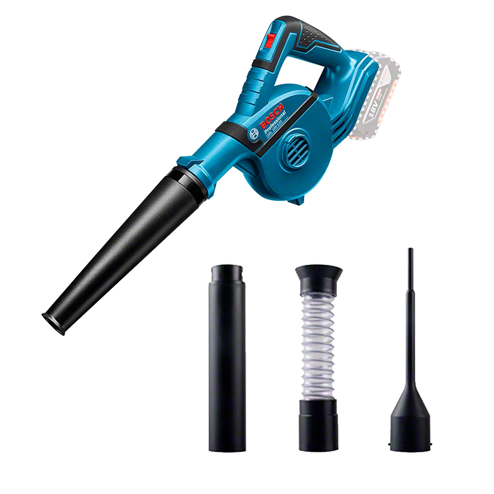 GBL 18V-120 Professional Cordless Blower | Airflow of 120 m3/h | Air Speed of 270 km/h | Compatible with Multiple Nozzle Attachments| 1.1 kg Professional Blower| 1 Yr Warranty