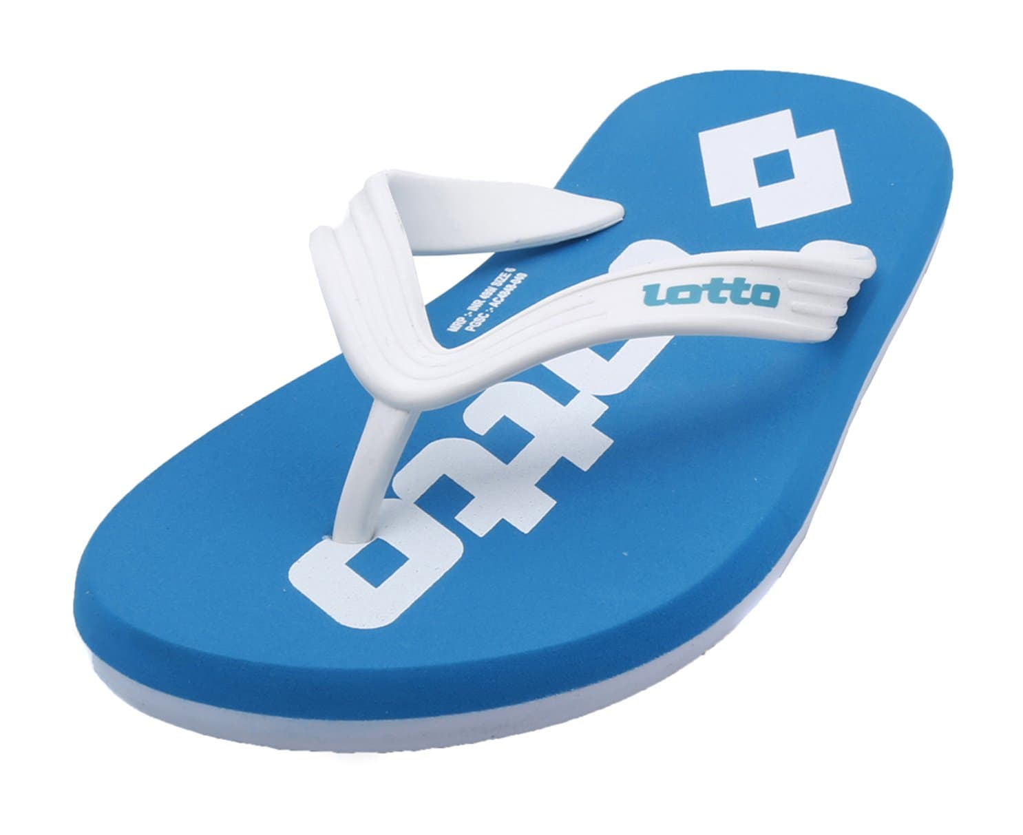 Men's Black/Blue/Black Slippers 8