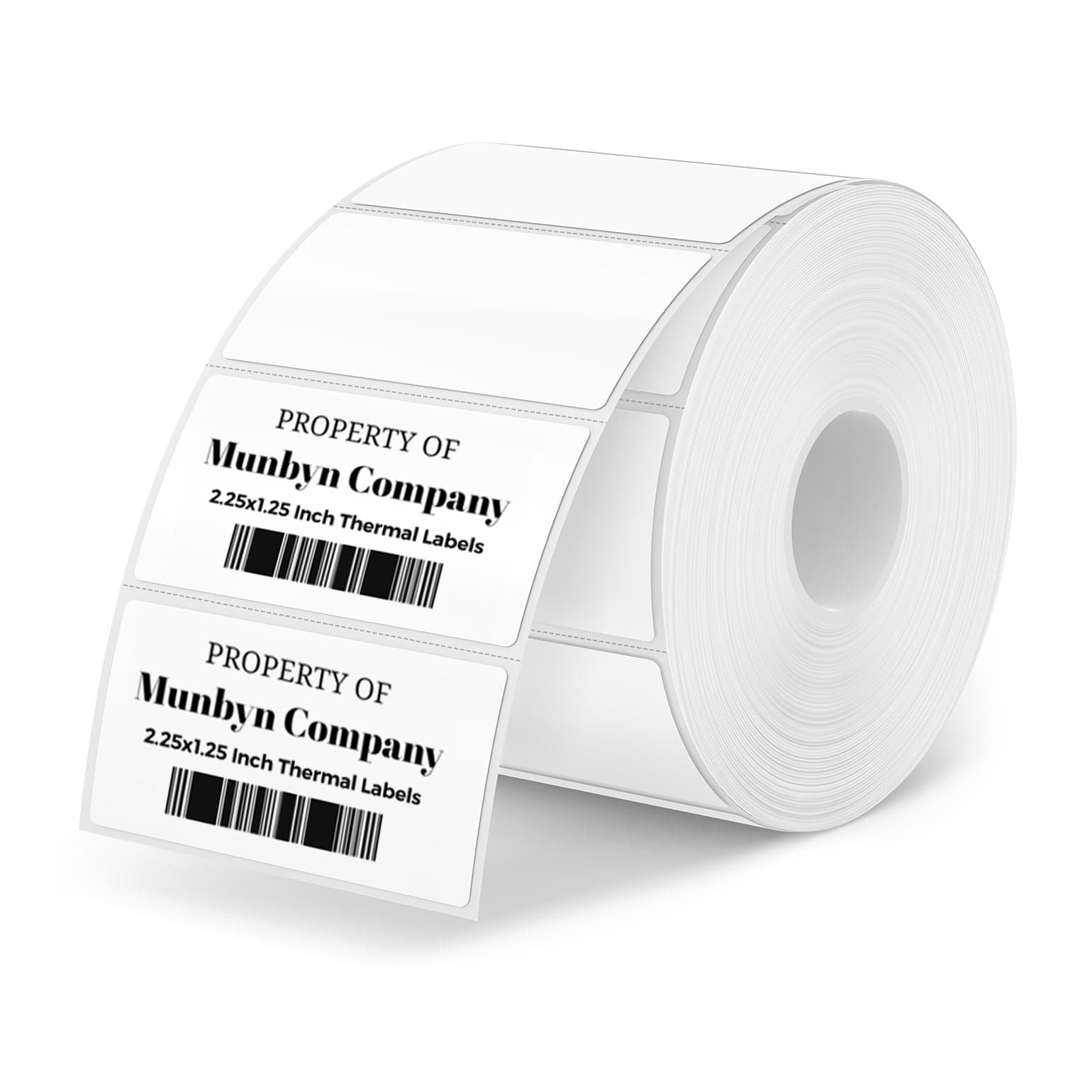 2.25 in x 1.25 Inch Direct Thermal Labels, Self-Adhesive Address Shipping Thermal Stickers, BPA&BPS Free Barcode Thermal Papers-1 Roll,1000 Labels