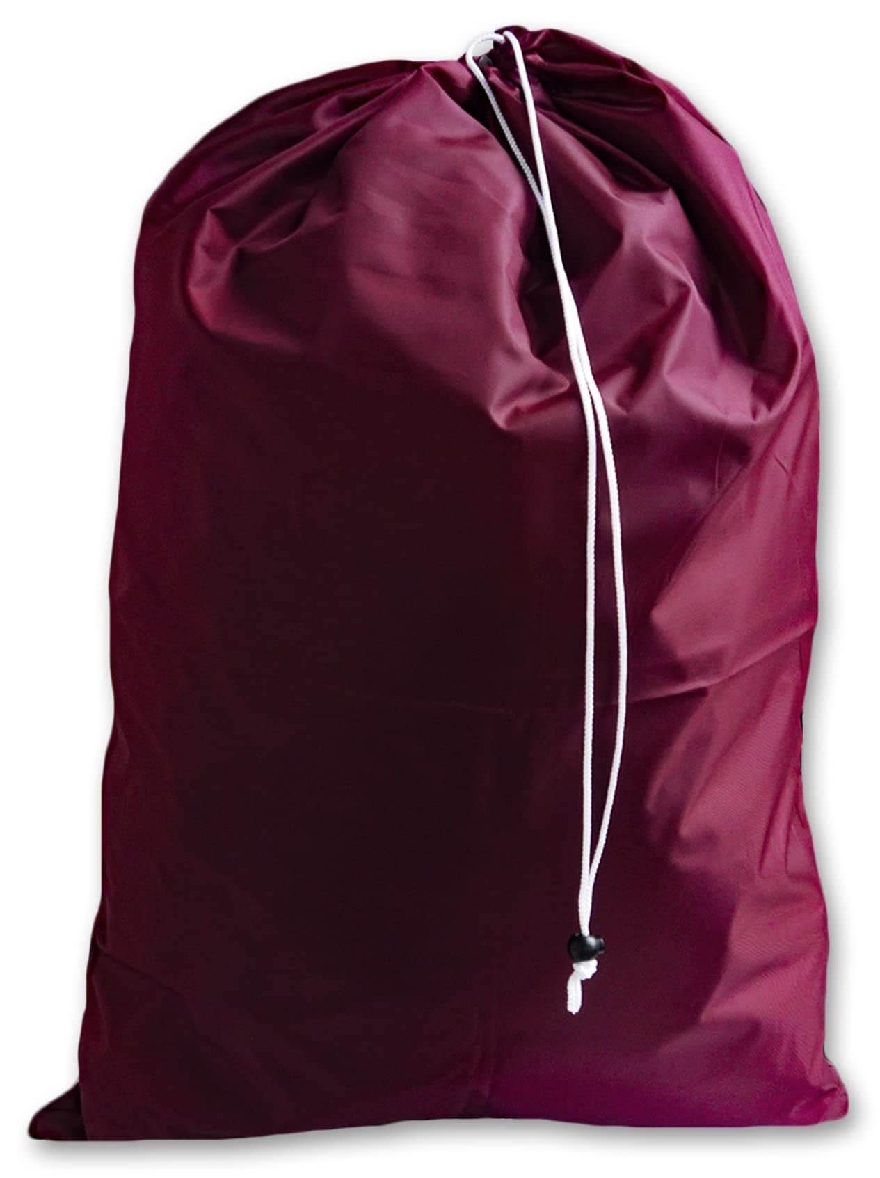 Extra Large Jumbo Laundry Bag with Drawstring, Color: Burgundy