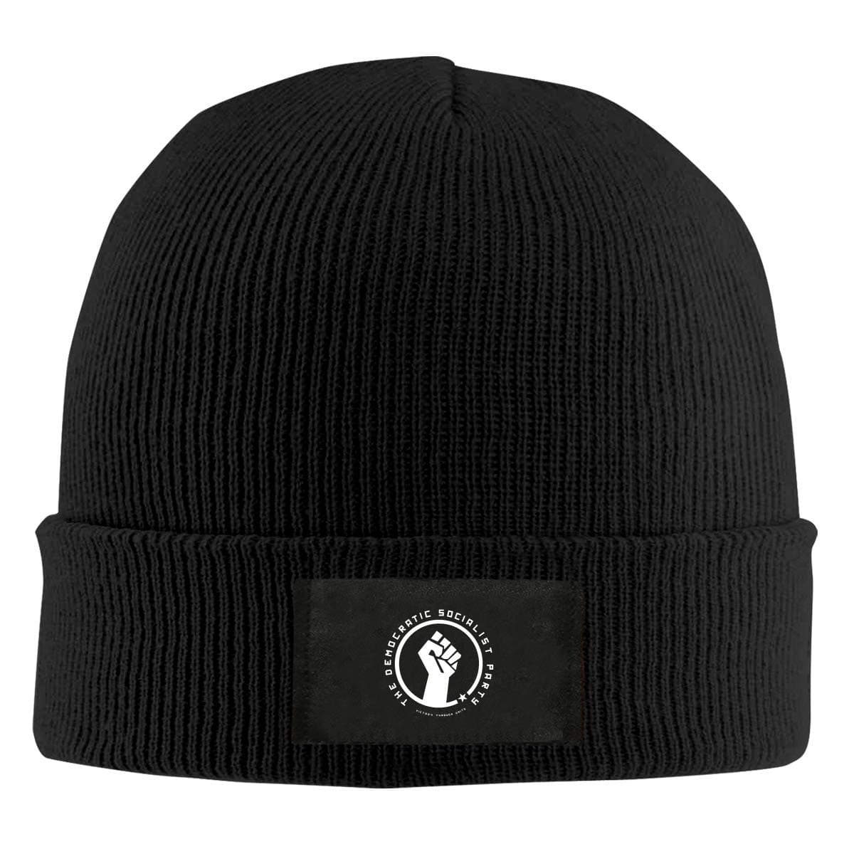 NA The Democratic Socialist Party Knitted Hat Winter Outdoor Hat Warm Beanie Caps for Men Women Black