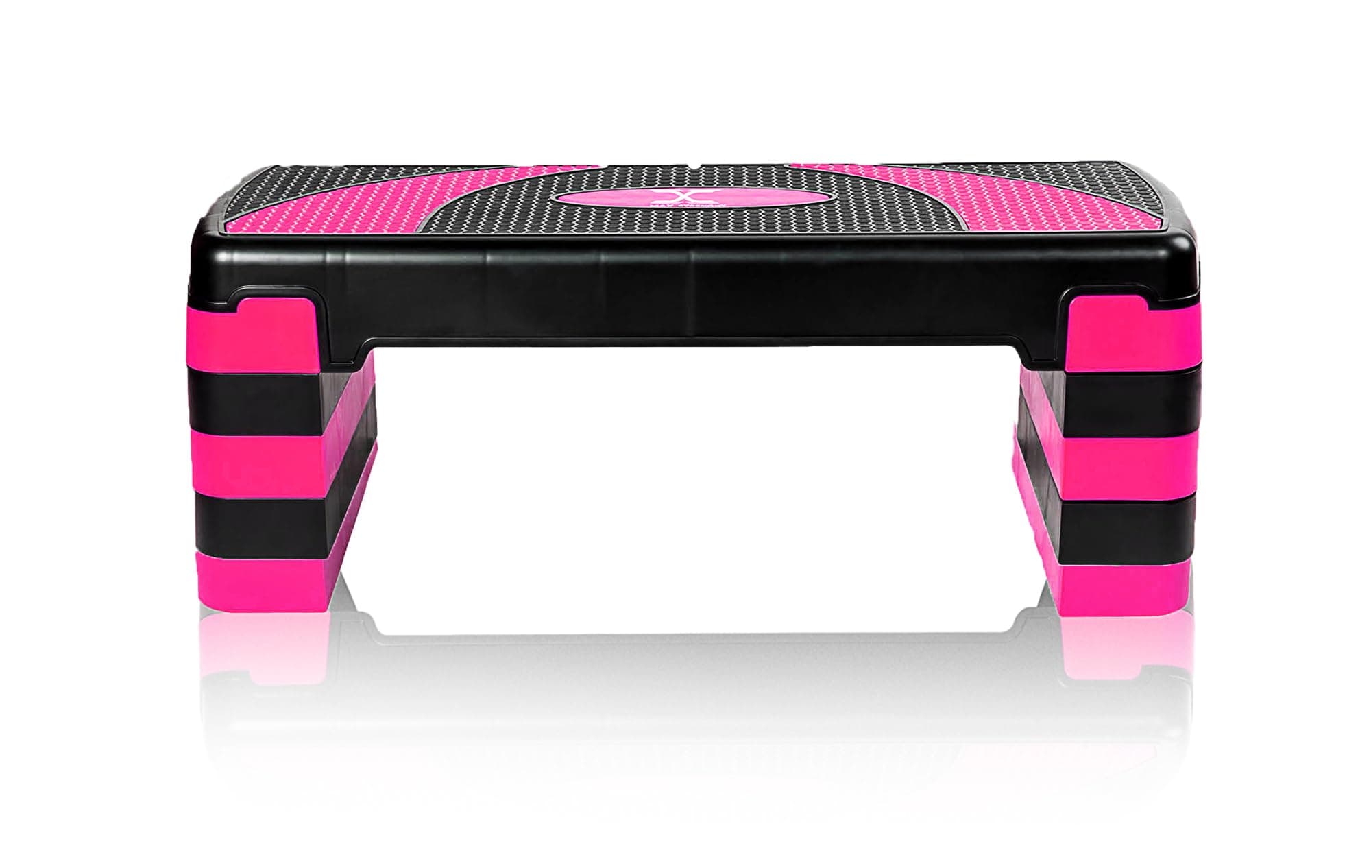 Max Strength Multi Level Aerobic Step Exercise training workout stepper 2 to 5 Adjustable Step Levels Great for Home Gym, Cardio & Palesta Pilates Yoga sports