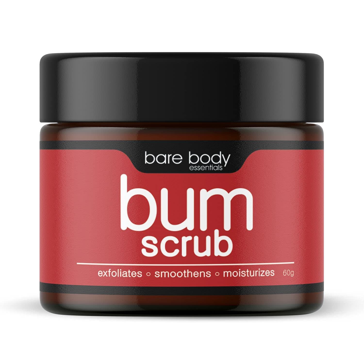 Bare Body Essentials Bum Scrub, Exfoliates, Lightens, Brightens, Removes Dead Skin and Dark patches, Anti-blemish, Nourishes, Heals, Smoothens, Tones, Tightens, Moisturises and Softens the Skin, 50gm.