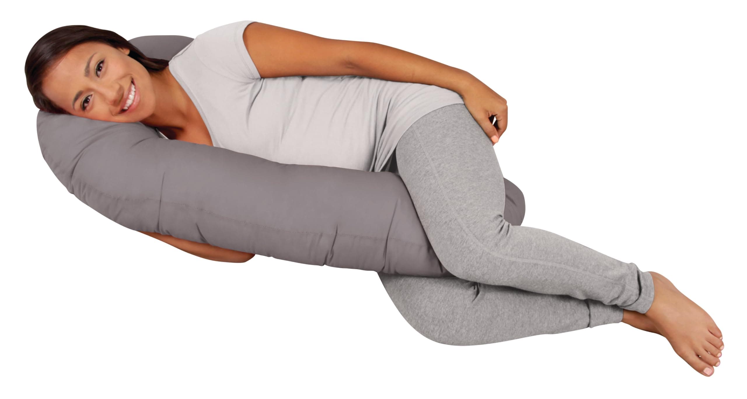 Leachco Snoogle Mini Compact Side Sleeper, Shadow Gray